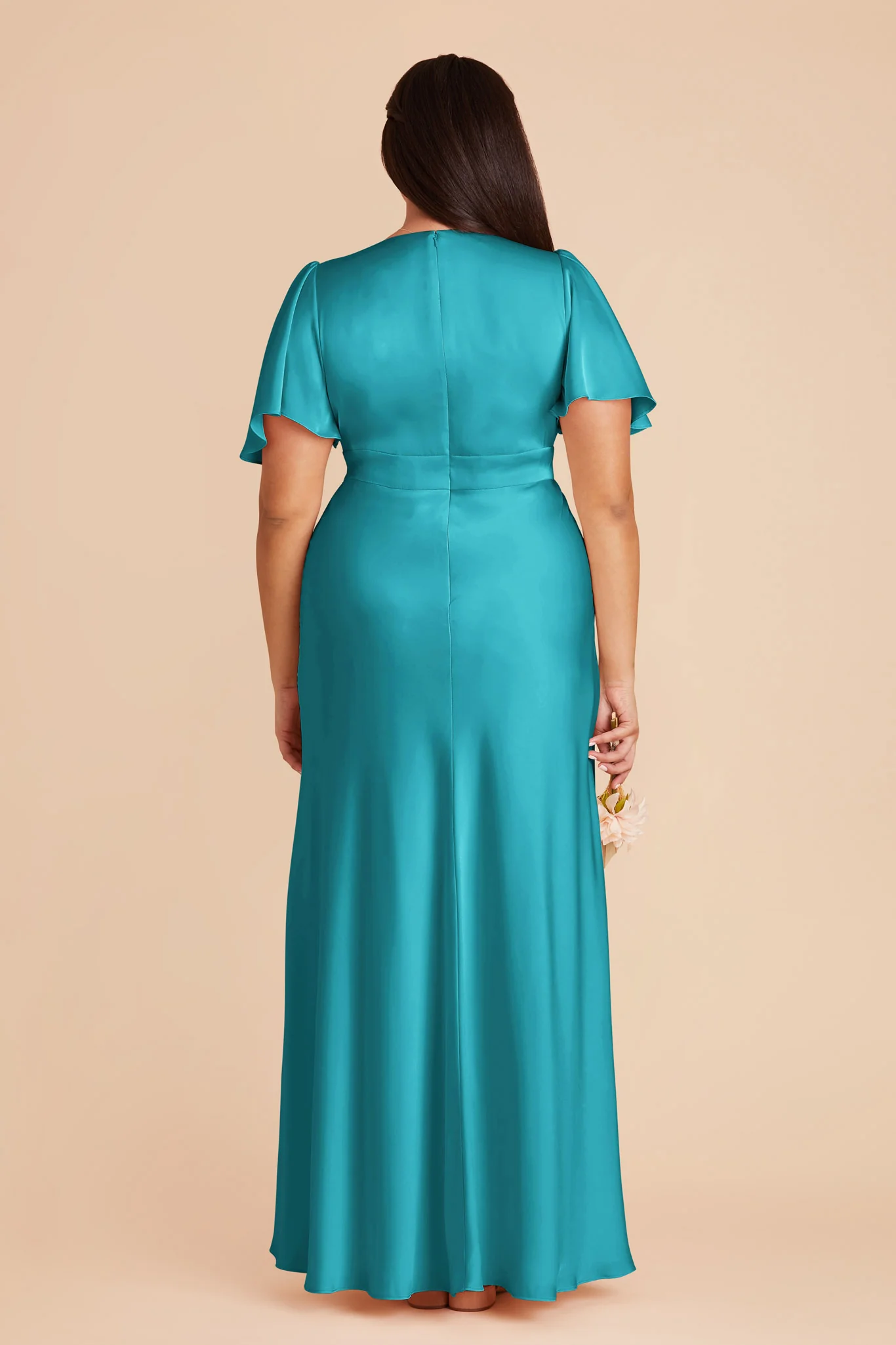 Marni Matte Satin Dress - Teal - Image 7