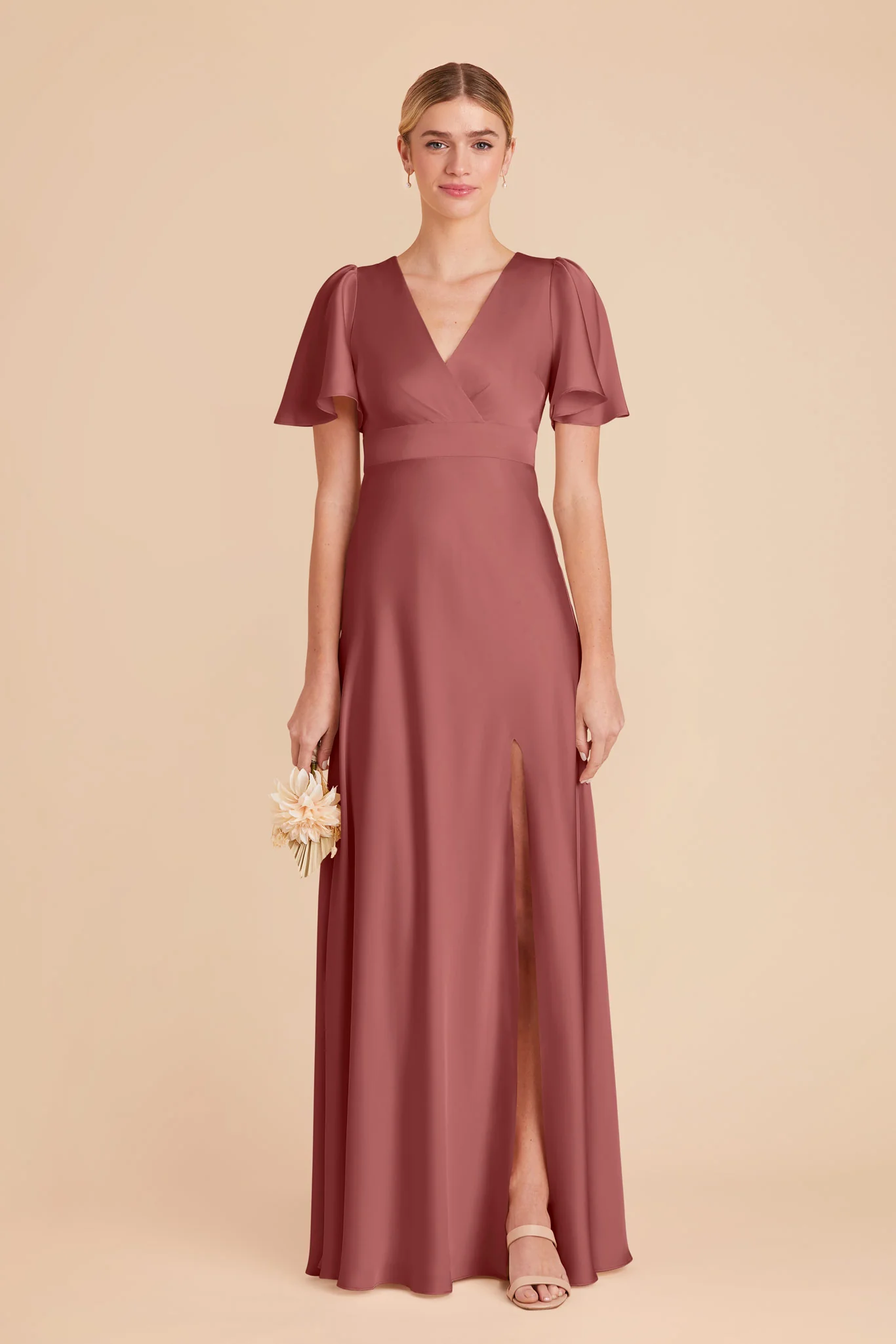 Marni Matte Satin Dress - Wild Rose