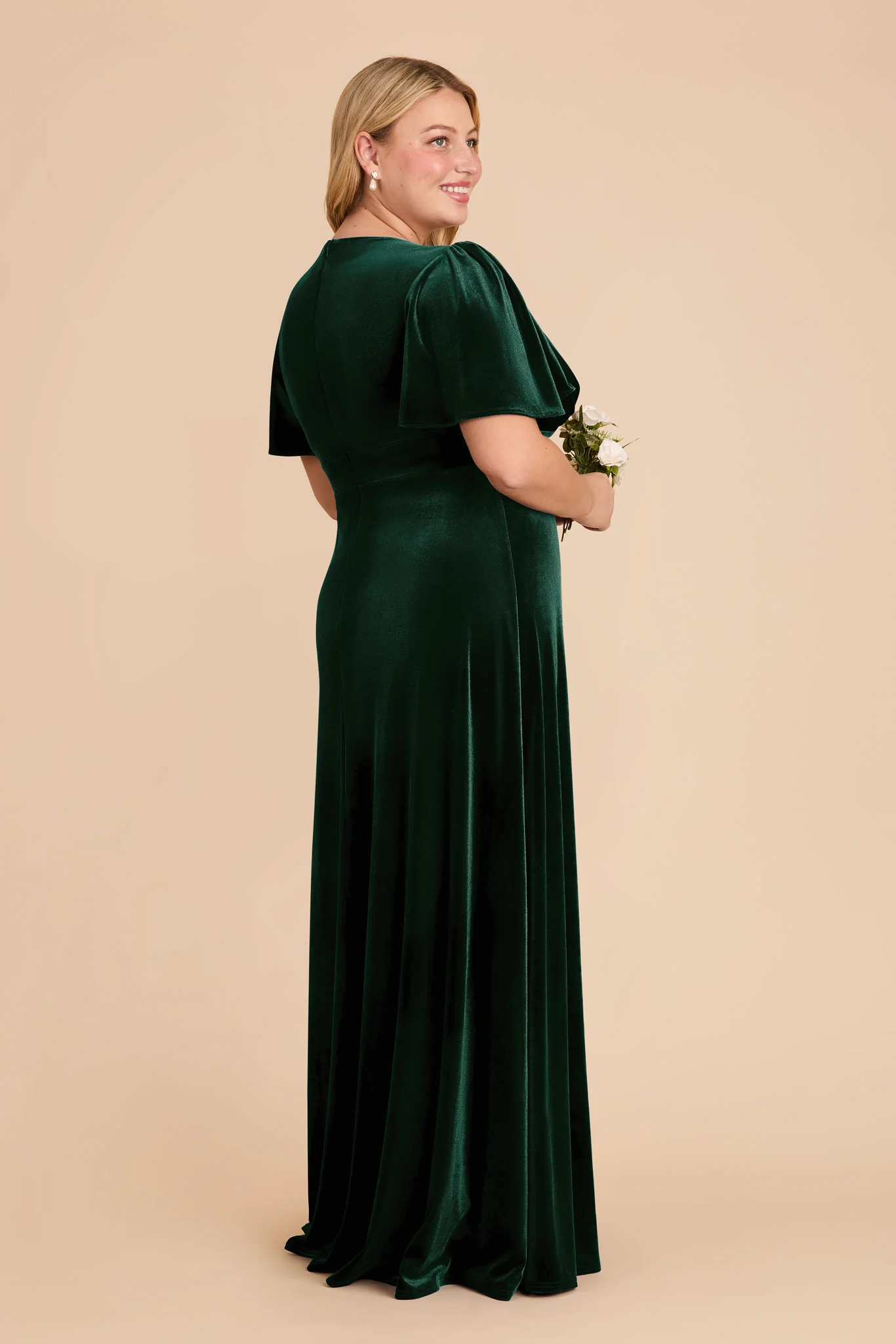 Marni Velvet Dress - Emerald - Image 7