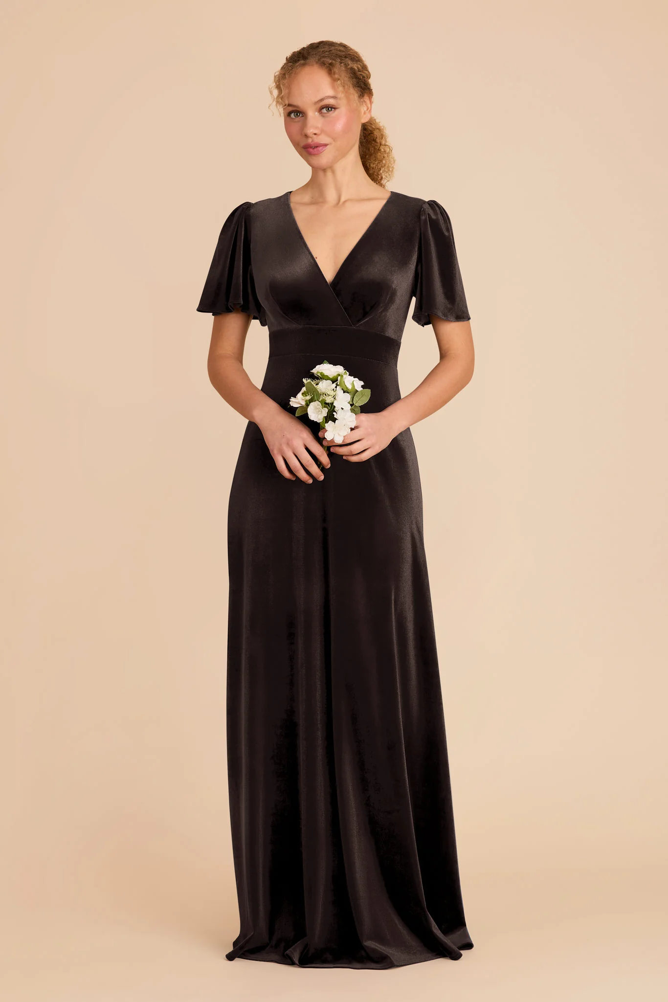 Marni Velvet Dress - Espresso - Image 3