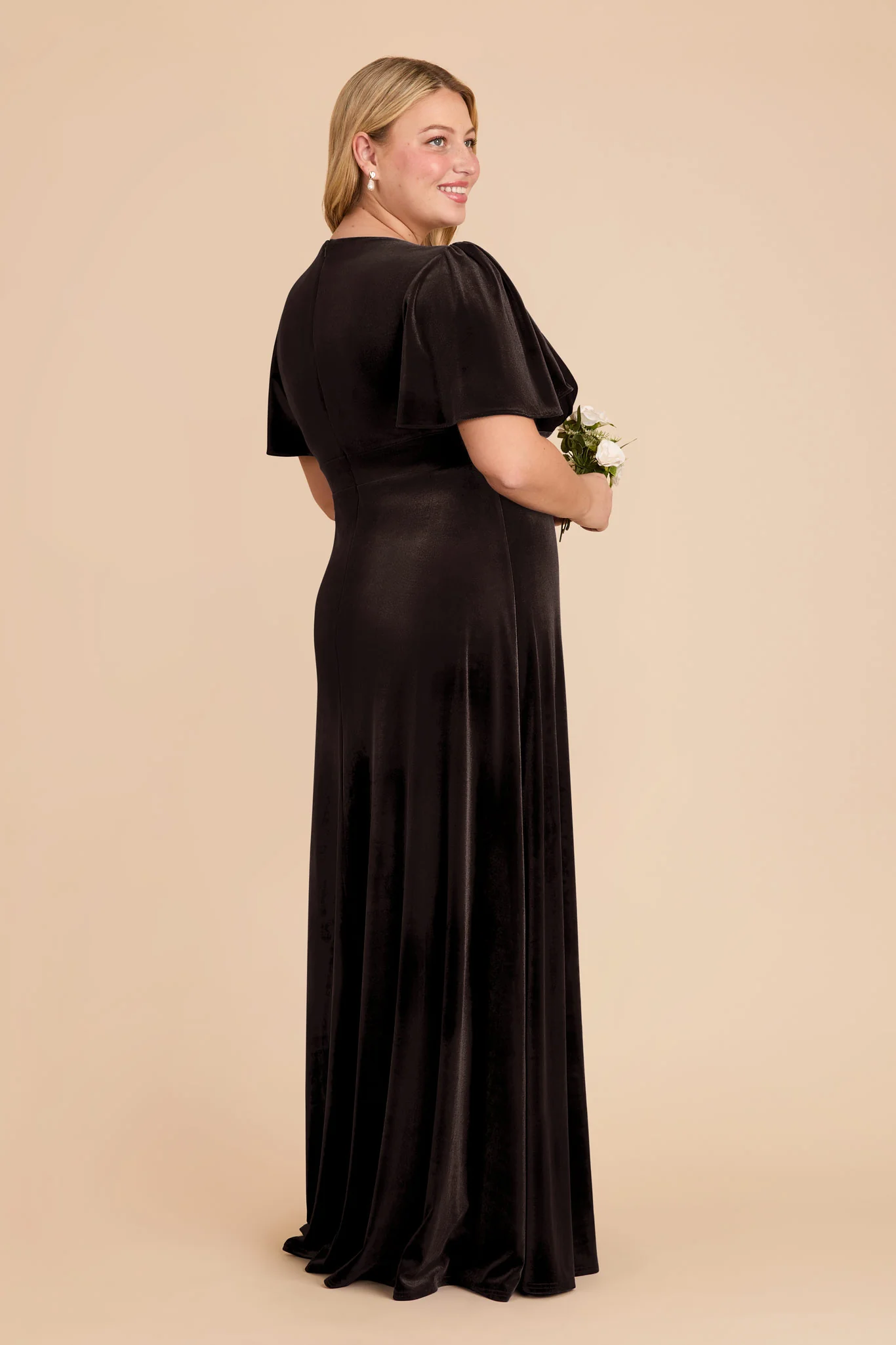 Marni Velvet Dress - Espresso - Image 7