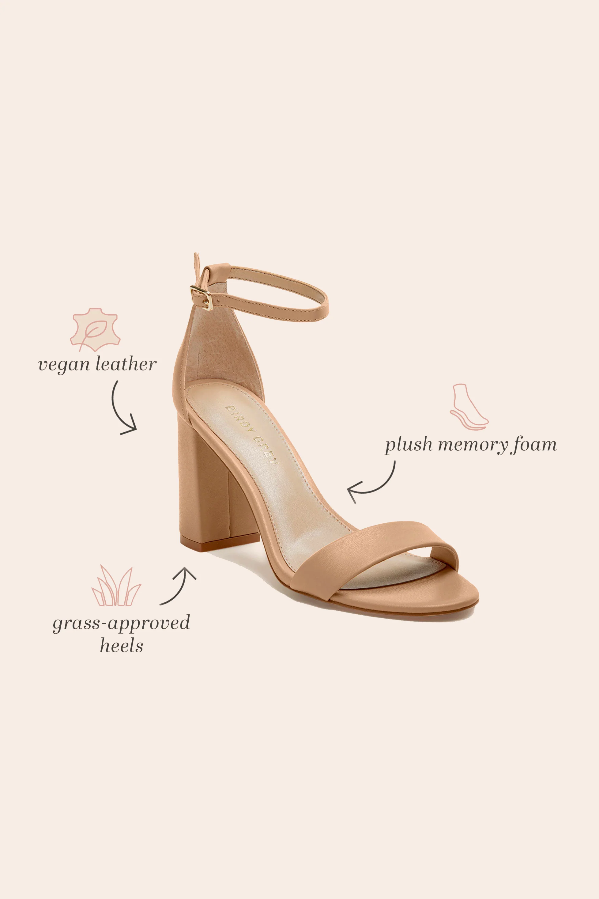 Mary Heels - Latte - Image 3