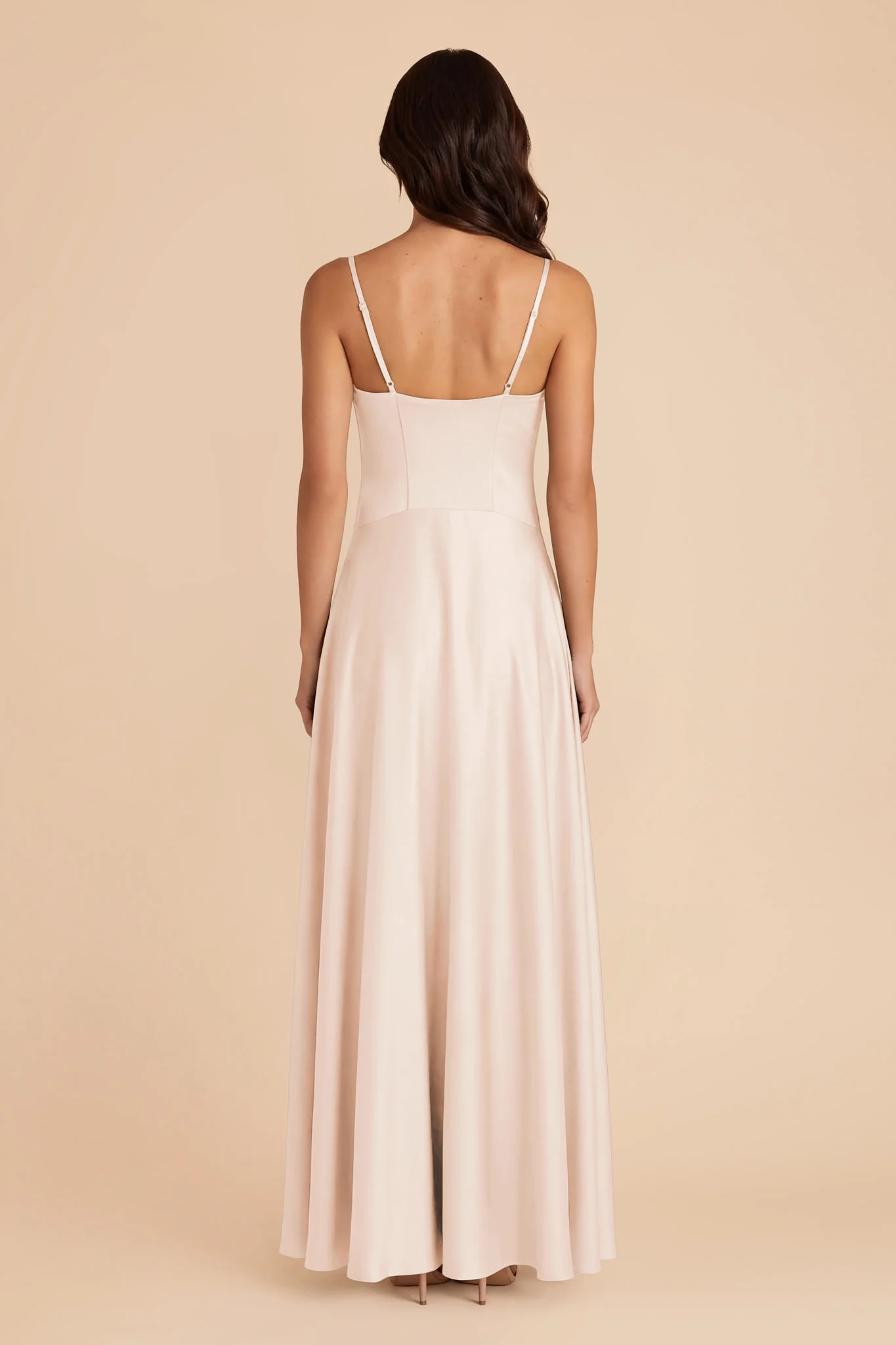 Mary Matte Satin Dress - Champagne - Image 4