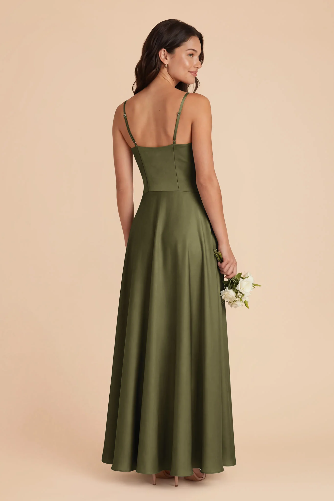 Mary Matte Satin Dress - Martini - Image 3