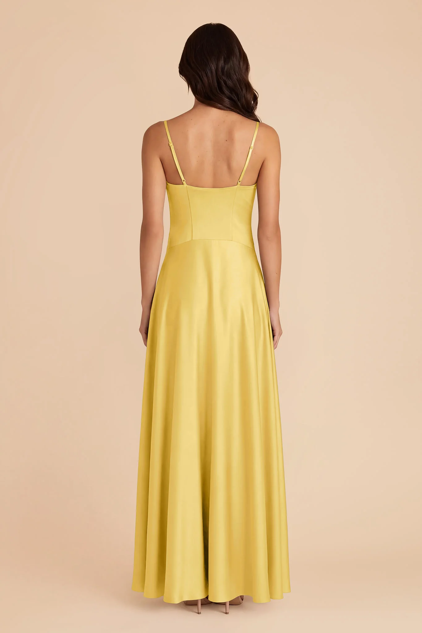 Mary Matte Satin Dress - Sunflower Yellow - Image 4