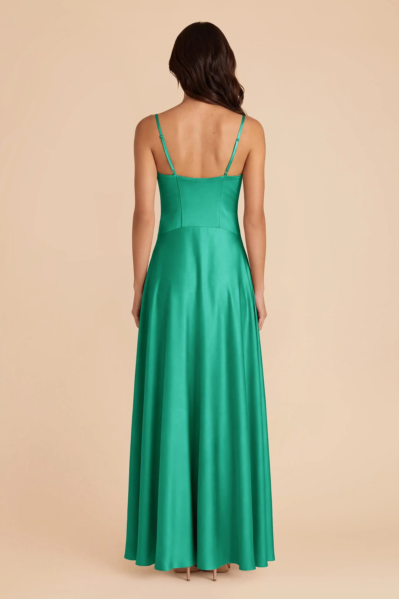 Mary Matte Satin Dress - Turquoise - Image 4