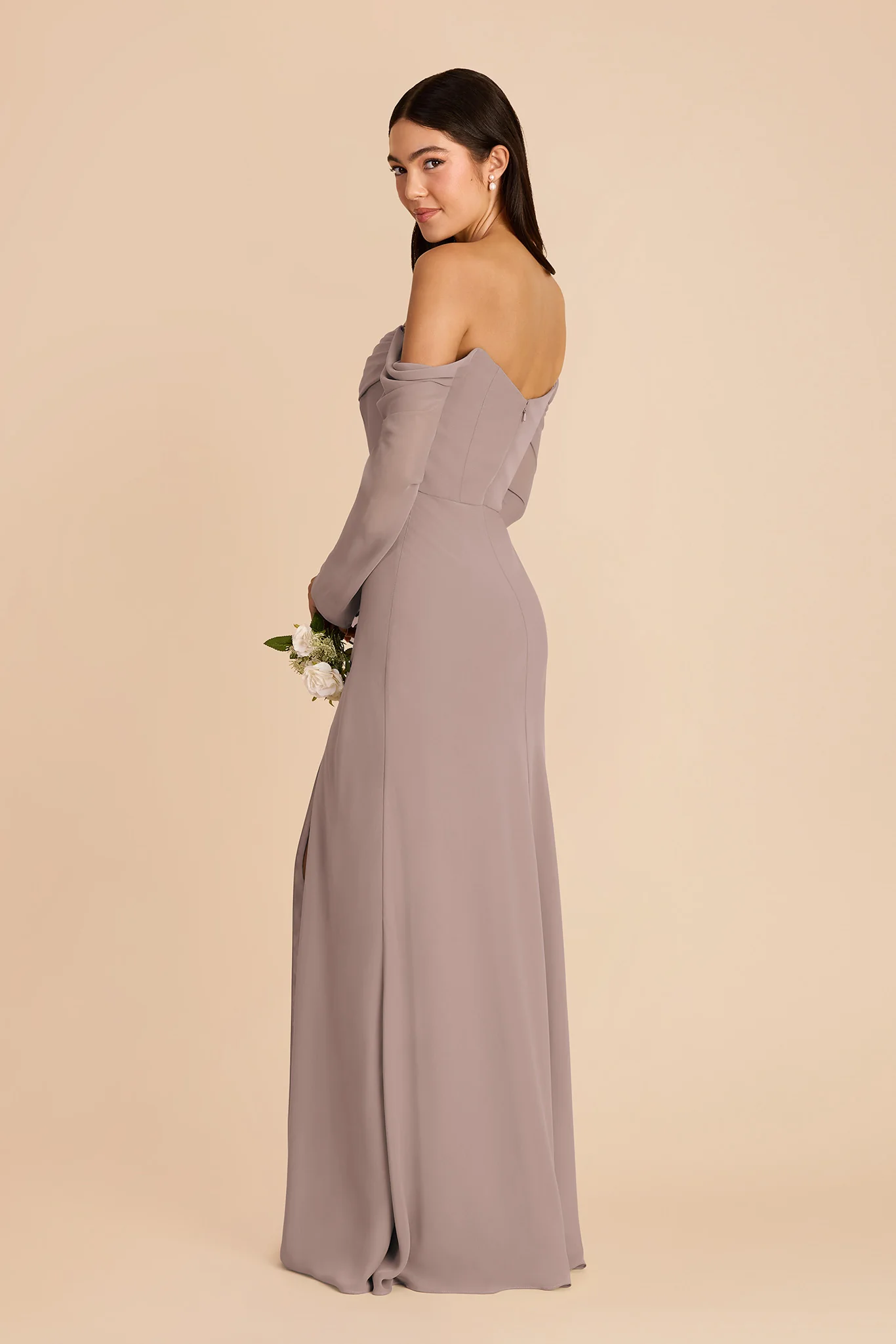 Maya Chiffon Dress - Toffee - Image 4