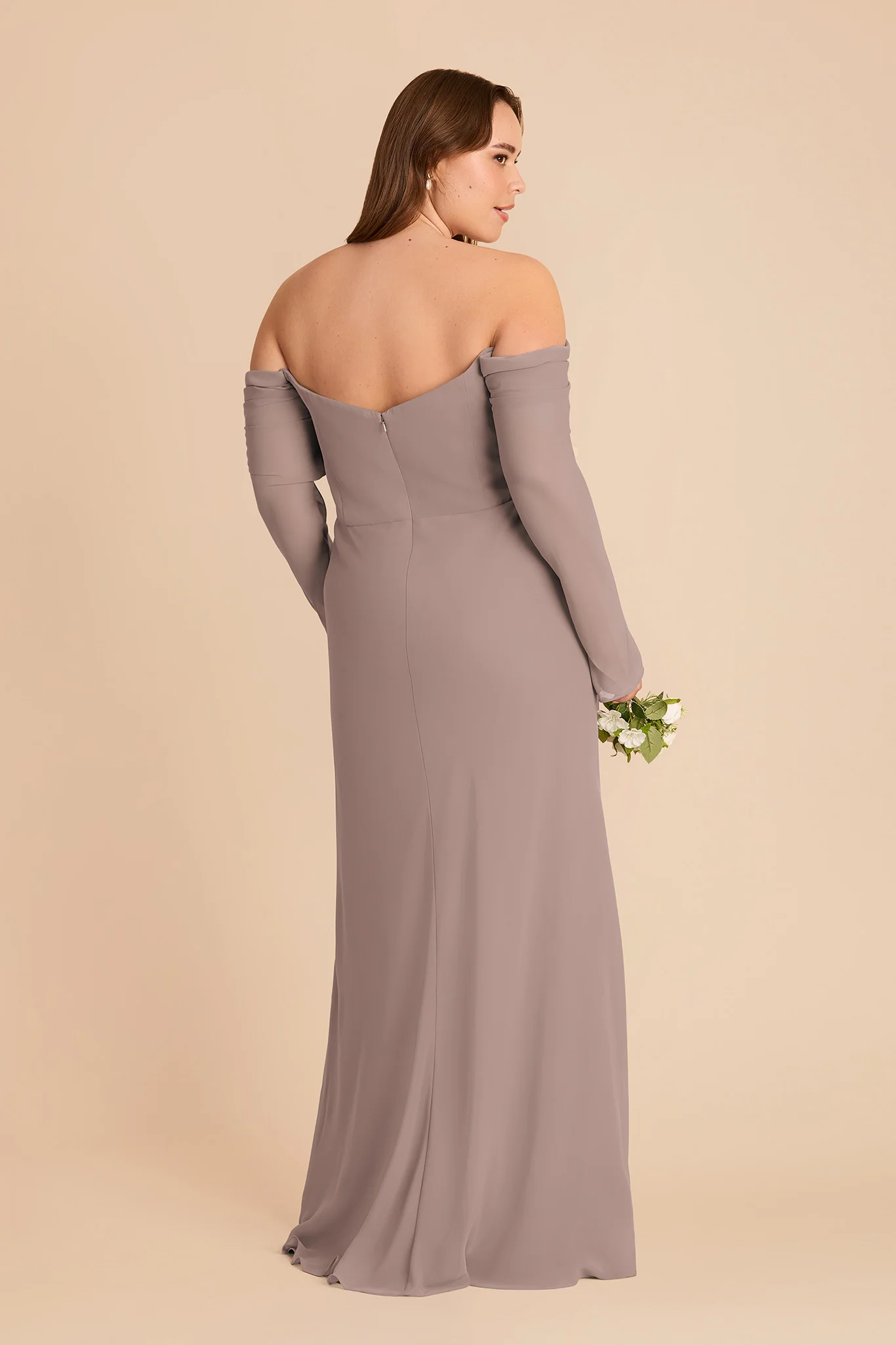 Maya Chiffon Dress - Toffee - Image 7