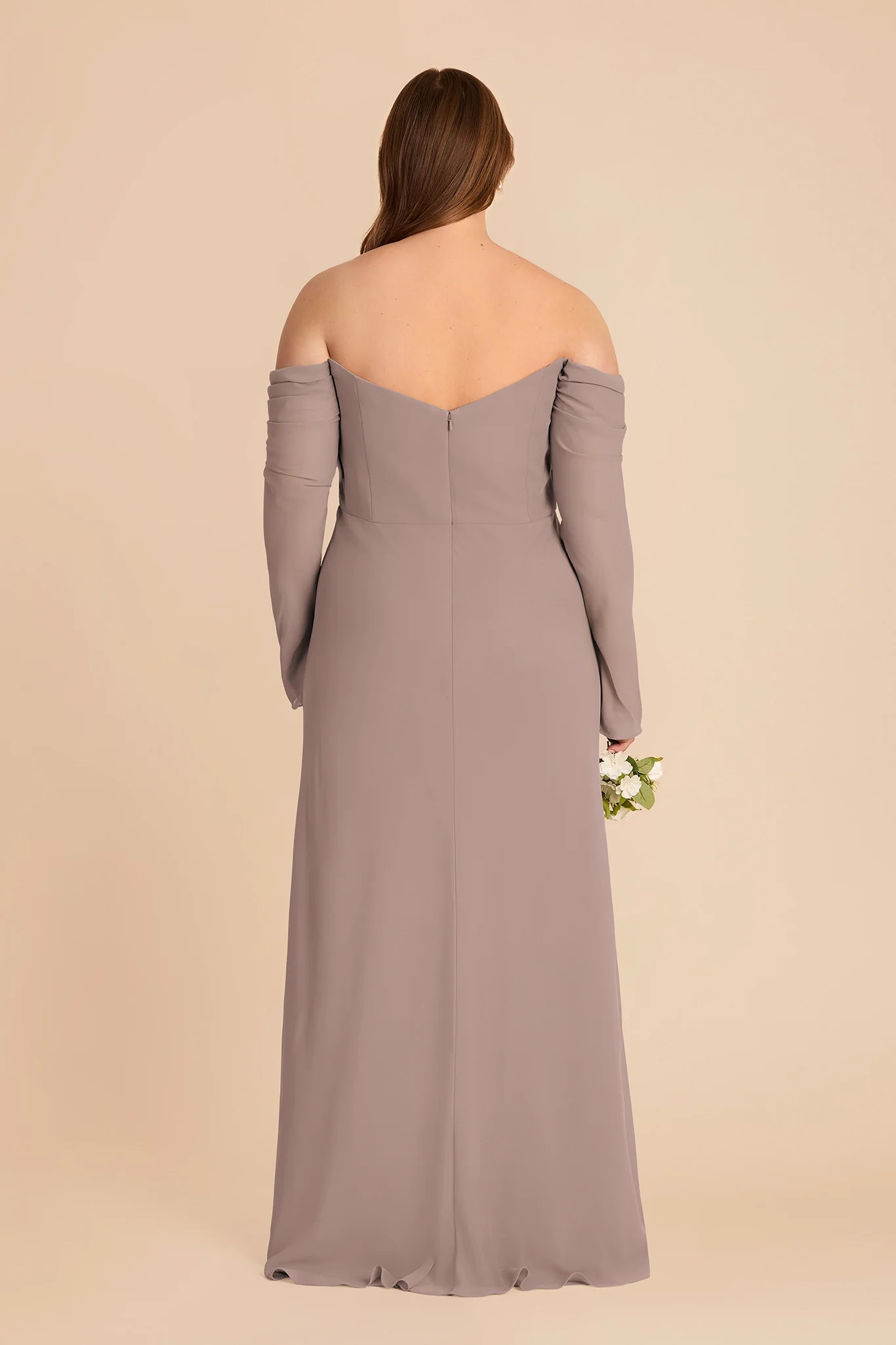 Maya Chiffon Dress - Toffee - Image 8