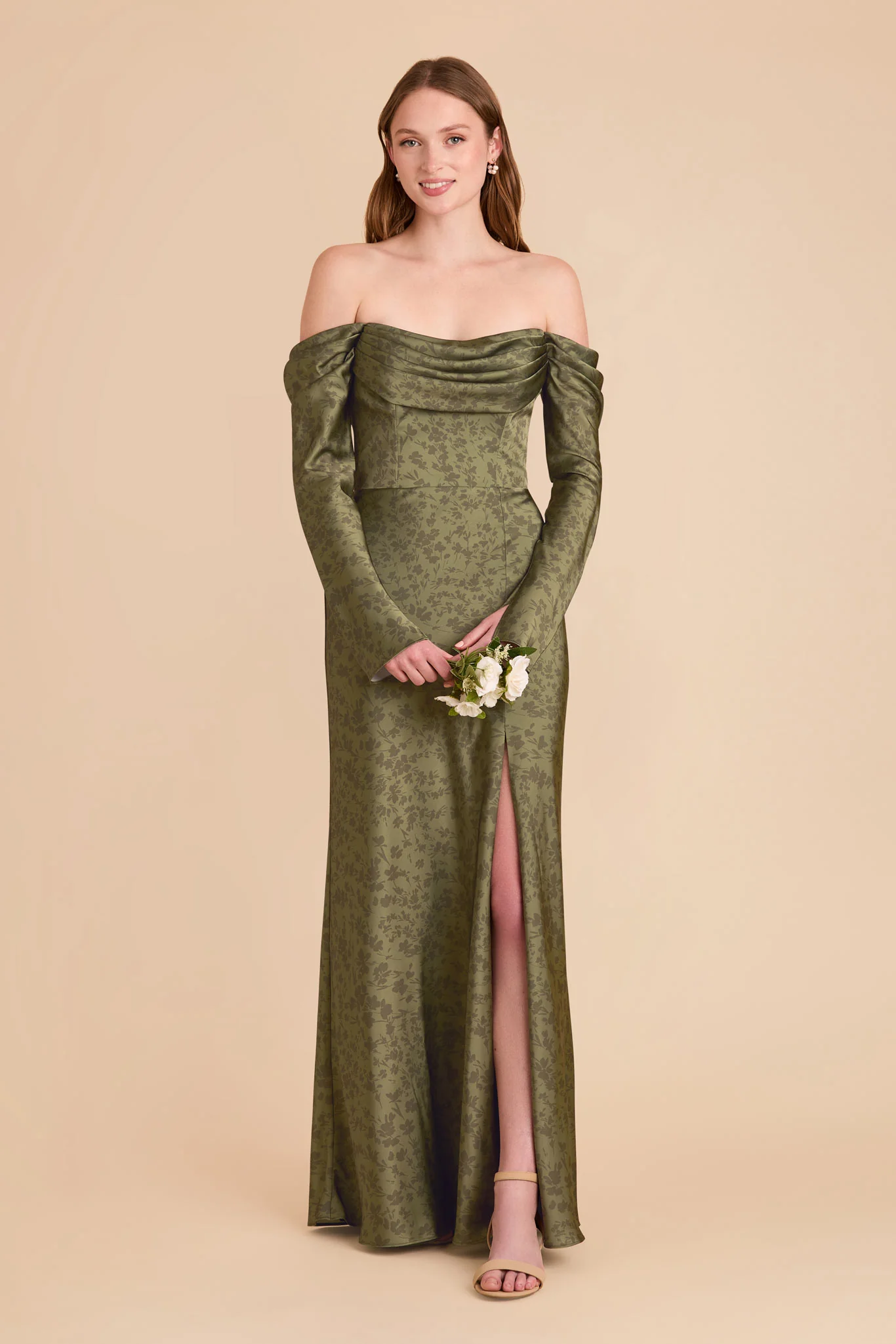 Maya Matte Satin Dress - Bright Martini Dreamy Floral - Image 2