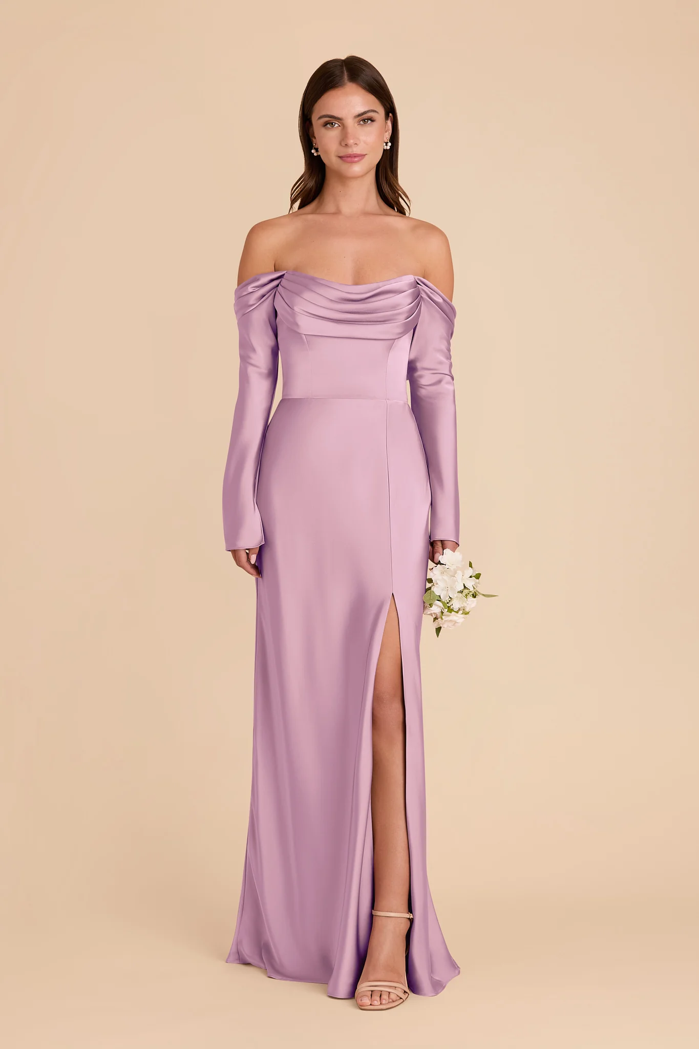 Maya Matte Satin Dress - Orchid