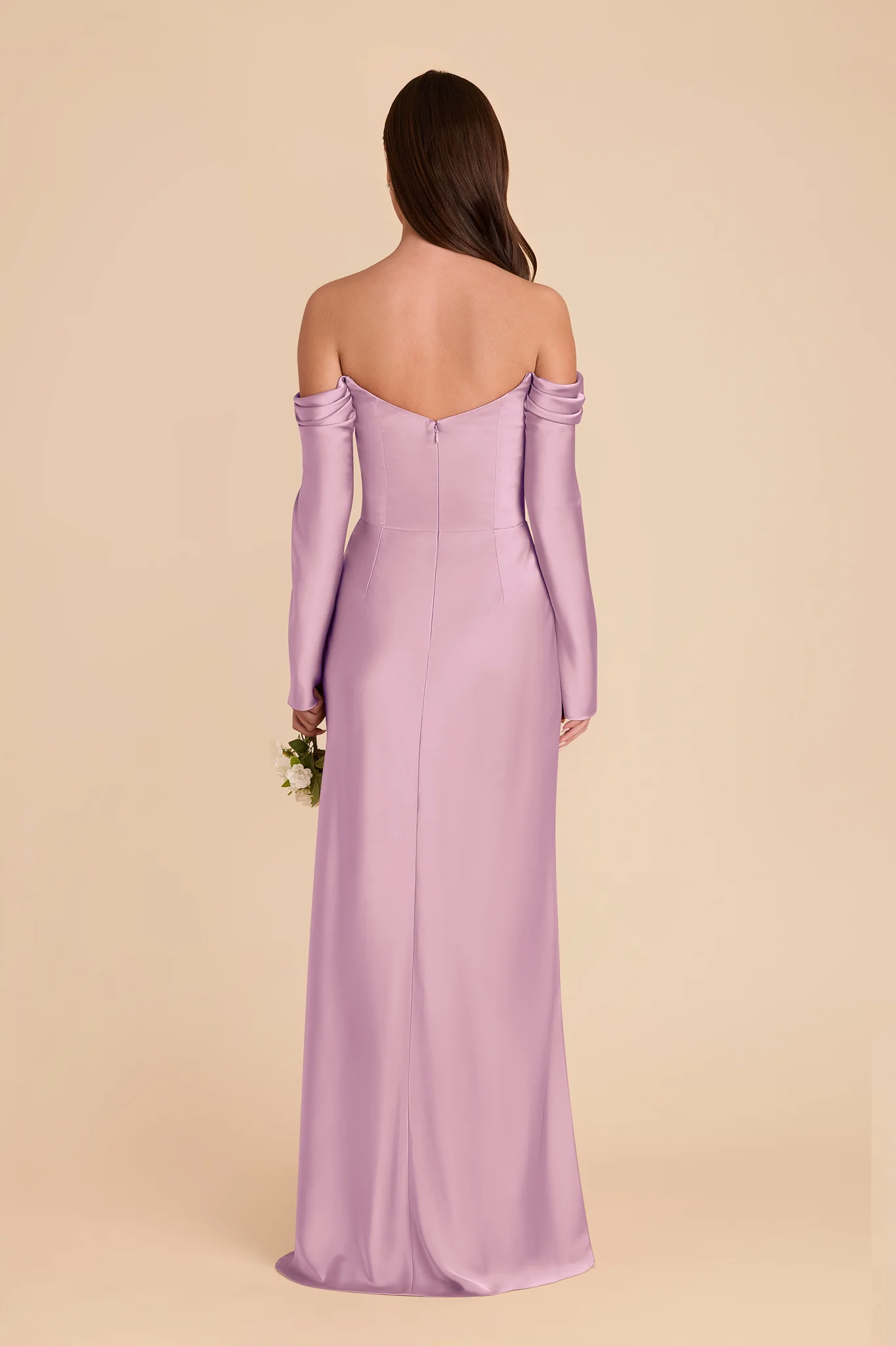 Maya Matte Satin Dress - Orchid - Image 4