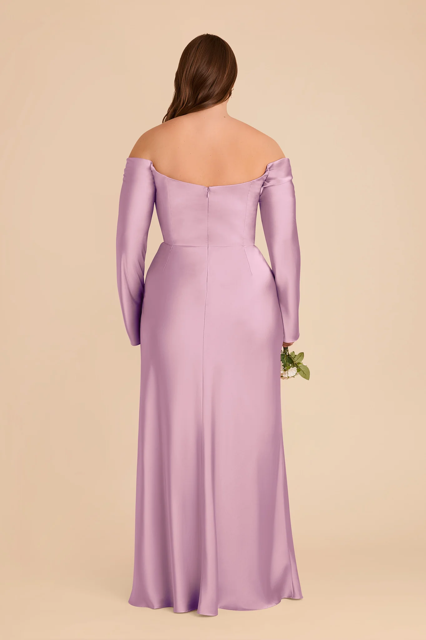 Maya Matte Satin Dress - Orchid - Image 7
