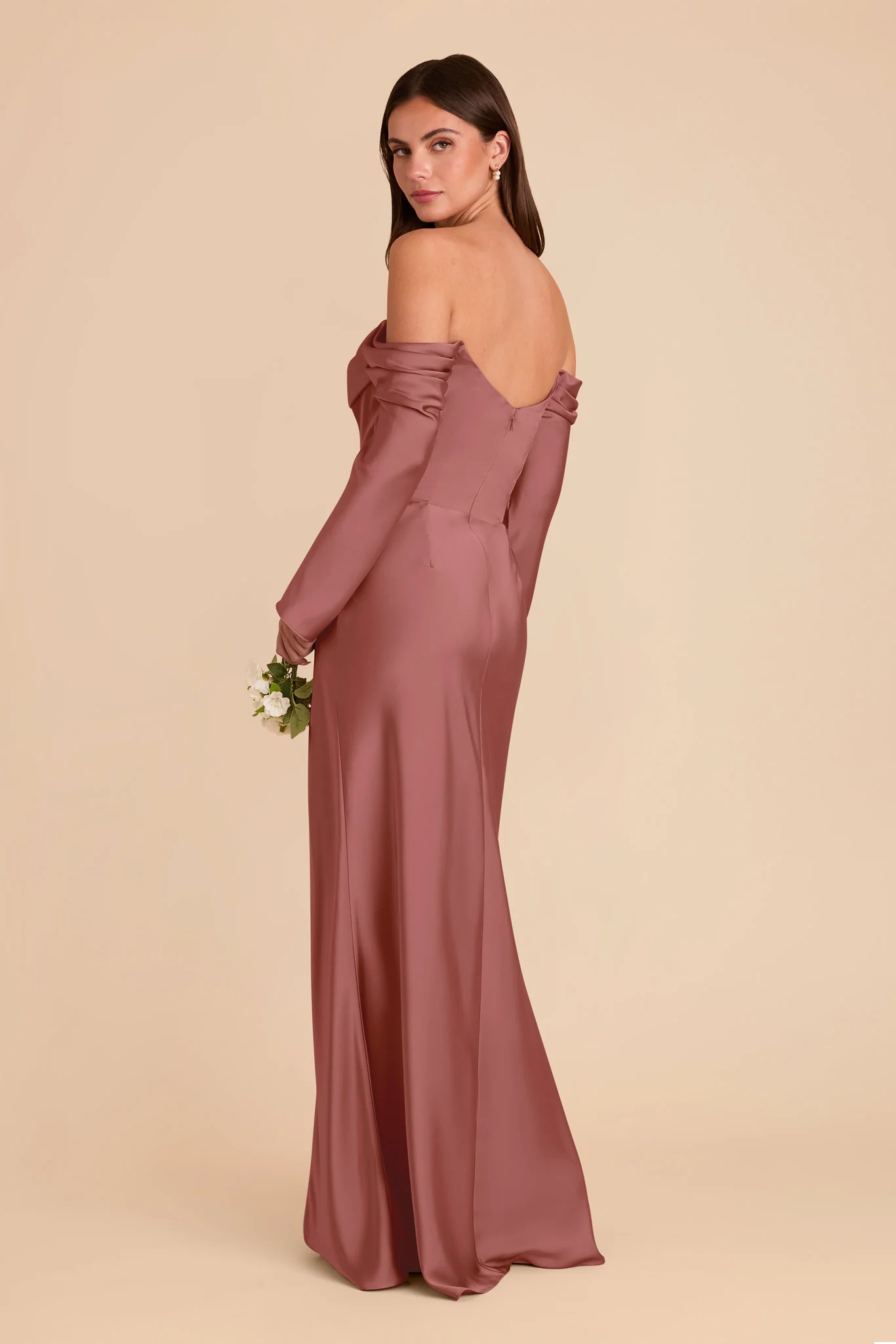 Maya Matte Satin Dress - Wild Rose - Image 4