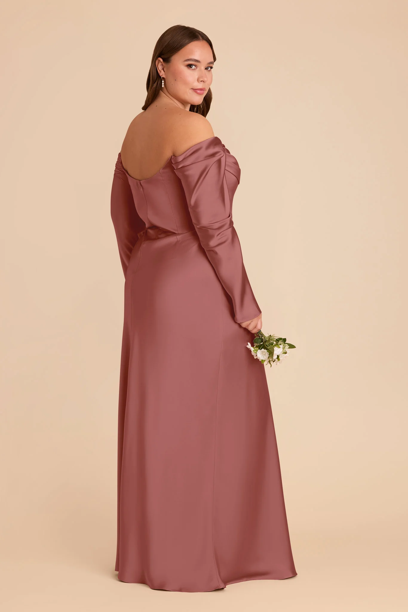 Maya Matte Satin Dress - Wild Rose - Image 8