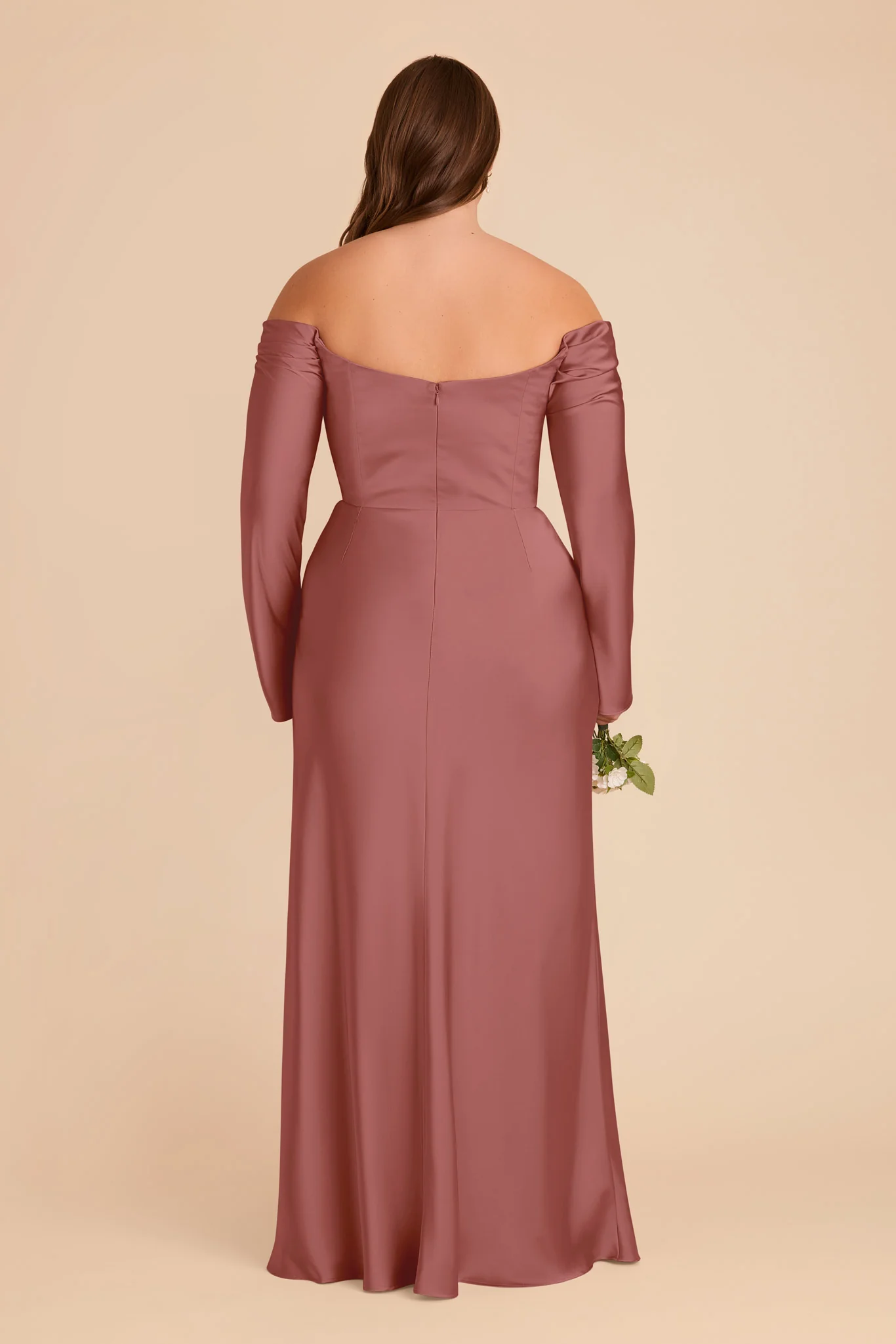 Maya Matte Satin Dress - Wild Rose - Image 9