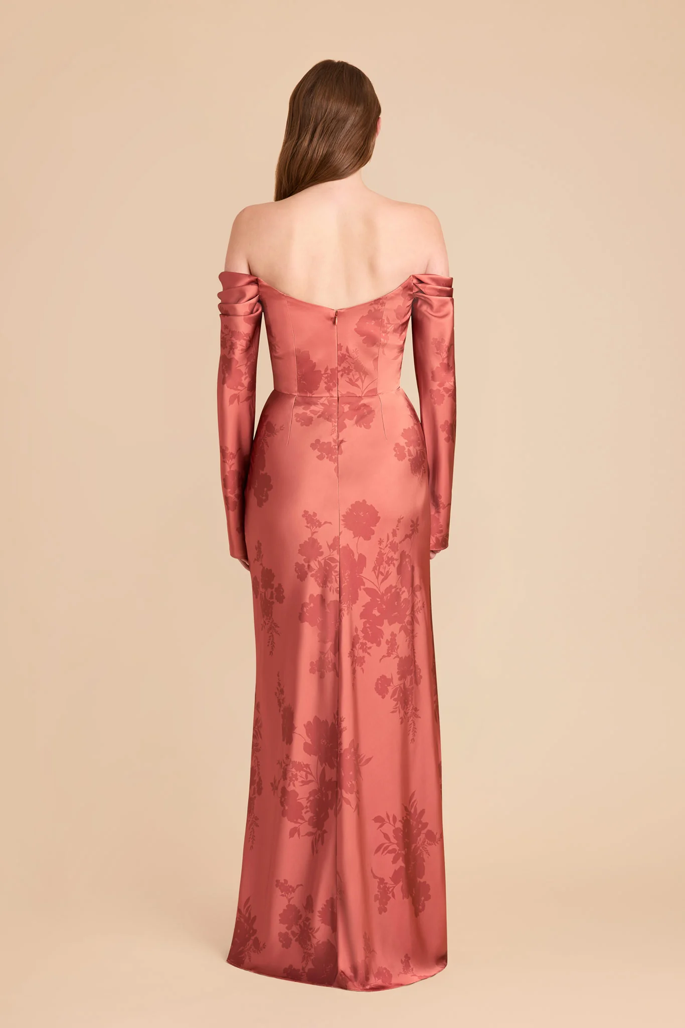 Maya Matte Satin Dress - Wild Rose Whimsical Blooms - Image 4