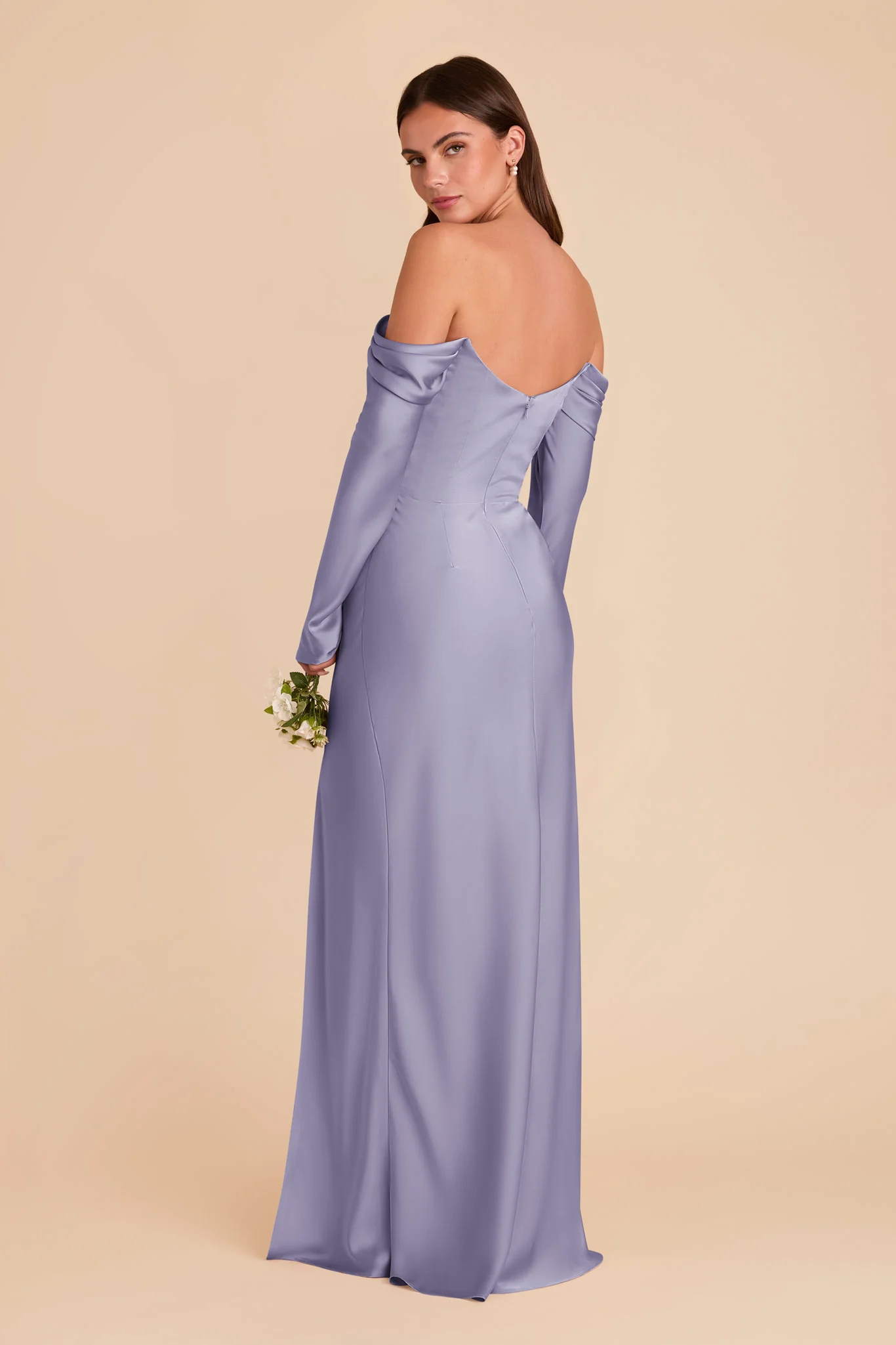 Maya Matte Satin Dress - Wisteria - Image 5