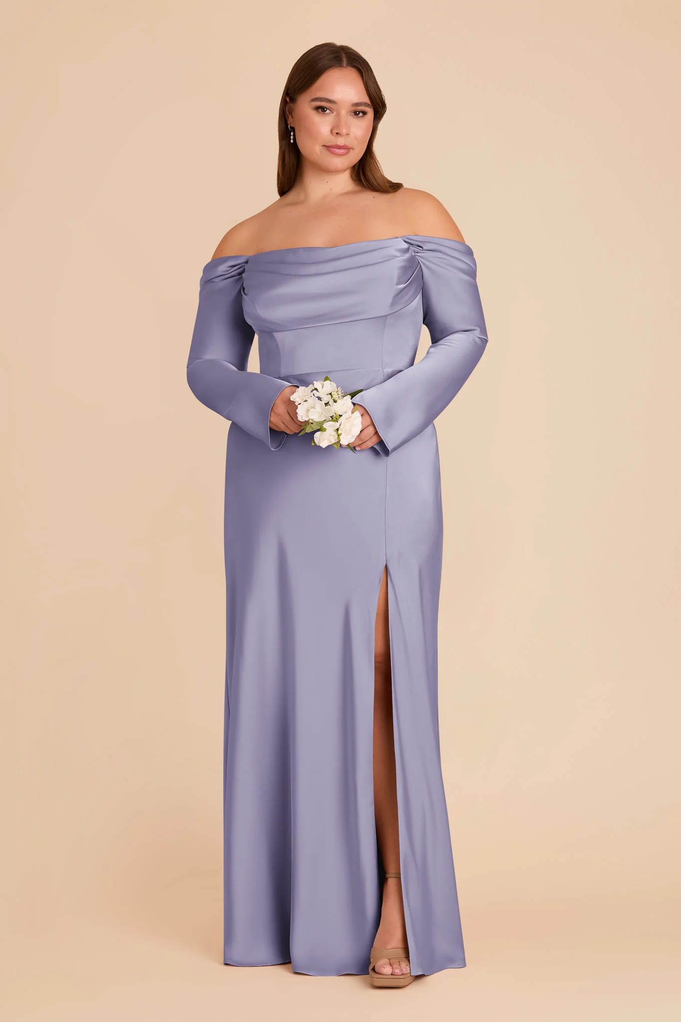 Maya Matte Satin Dress - Wisteria - Image 7