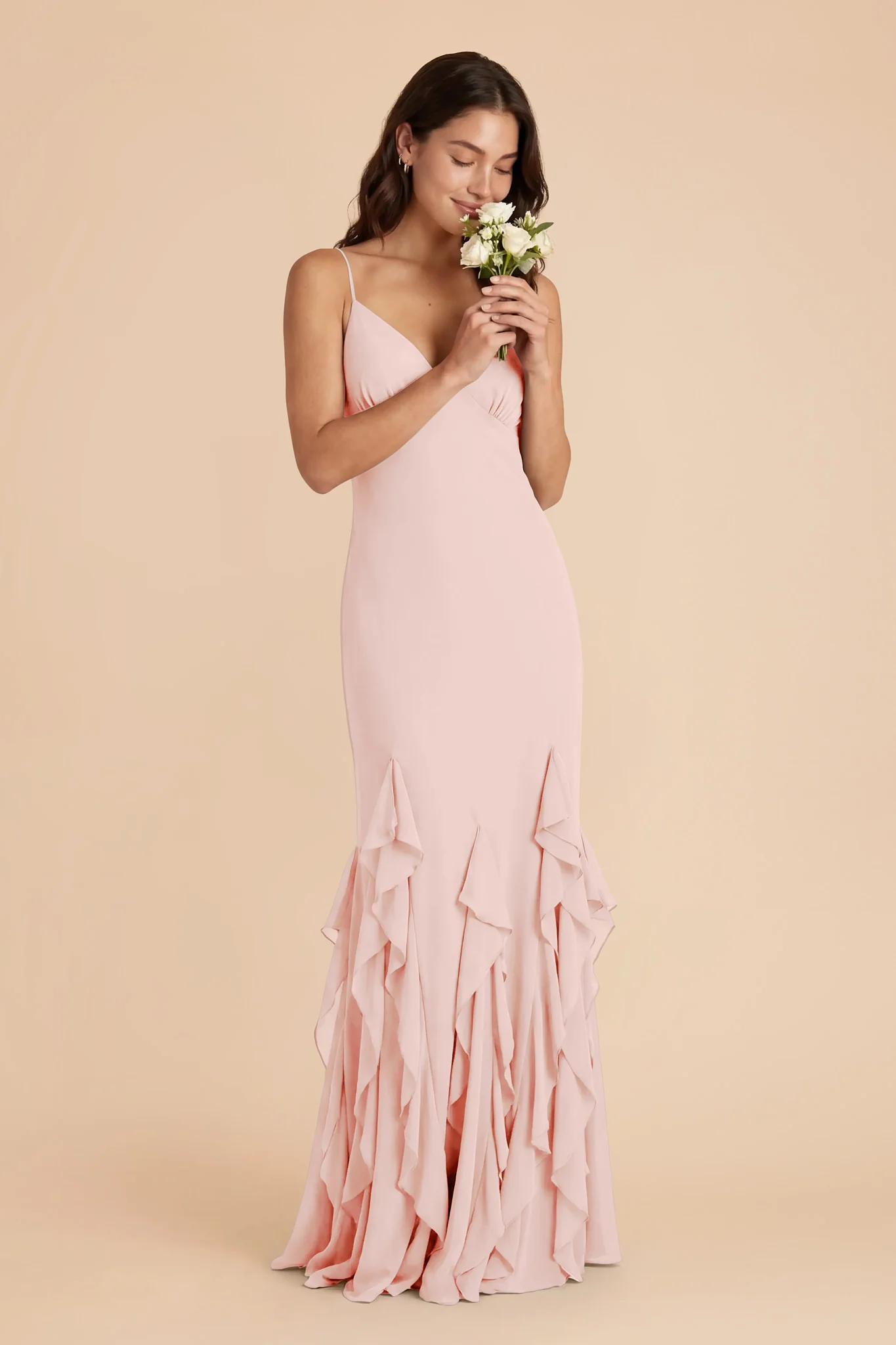 McKenna Chiffon Dress - Blush Pink - Image 2