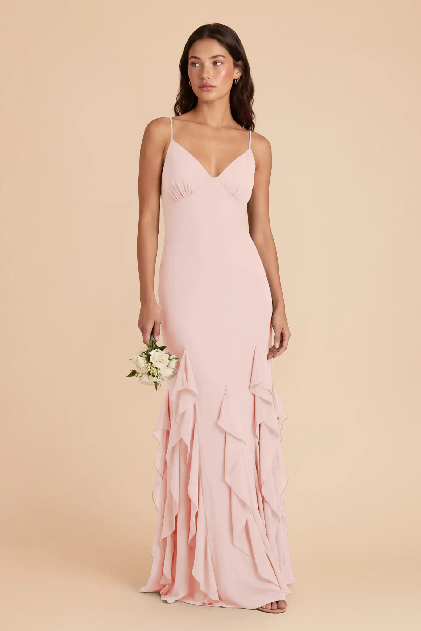 McKenna Chiffon Dress - Blush Pink - Image 3