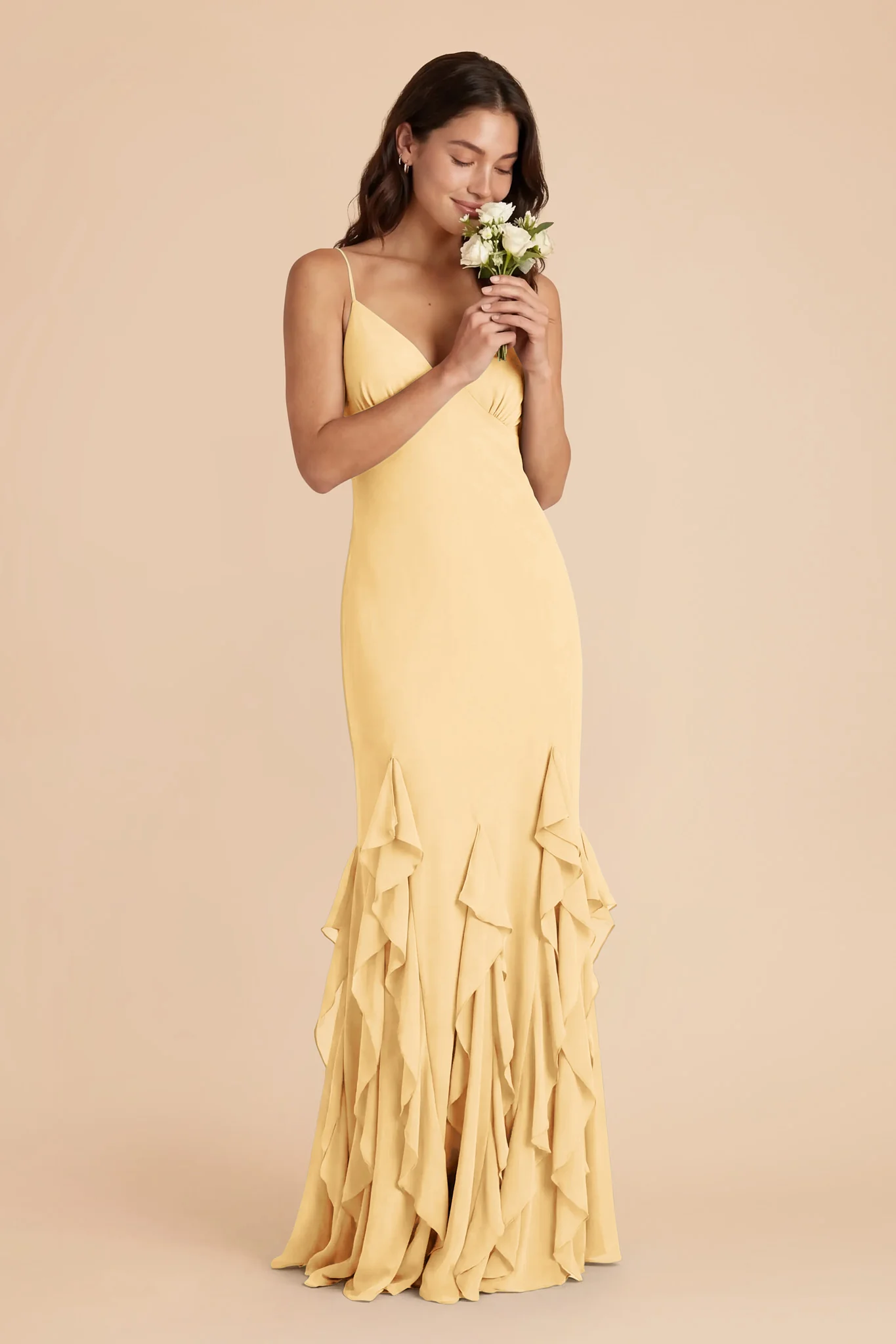 McKenna Chiffon Dress - Butter - Image 2