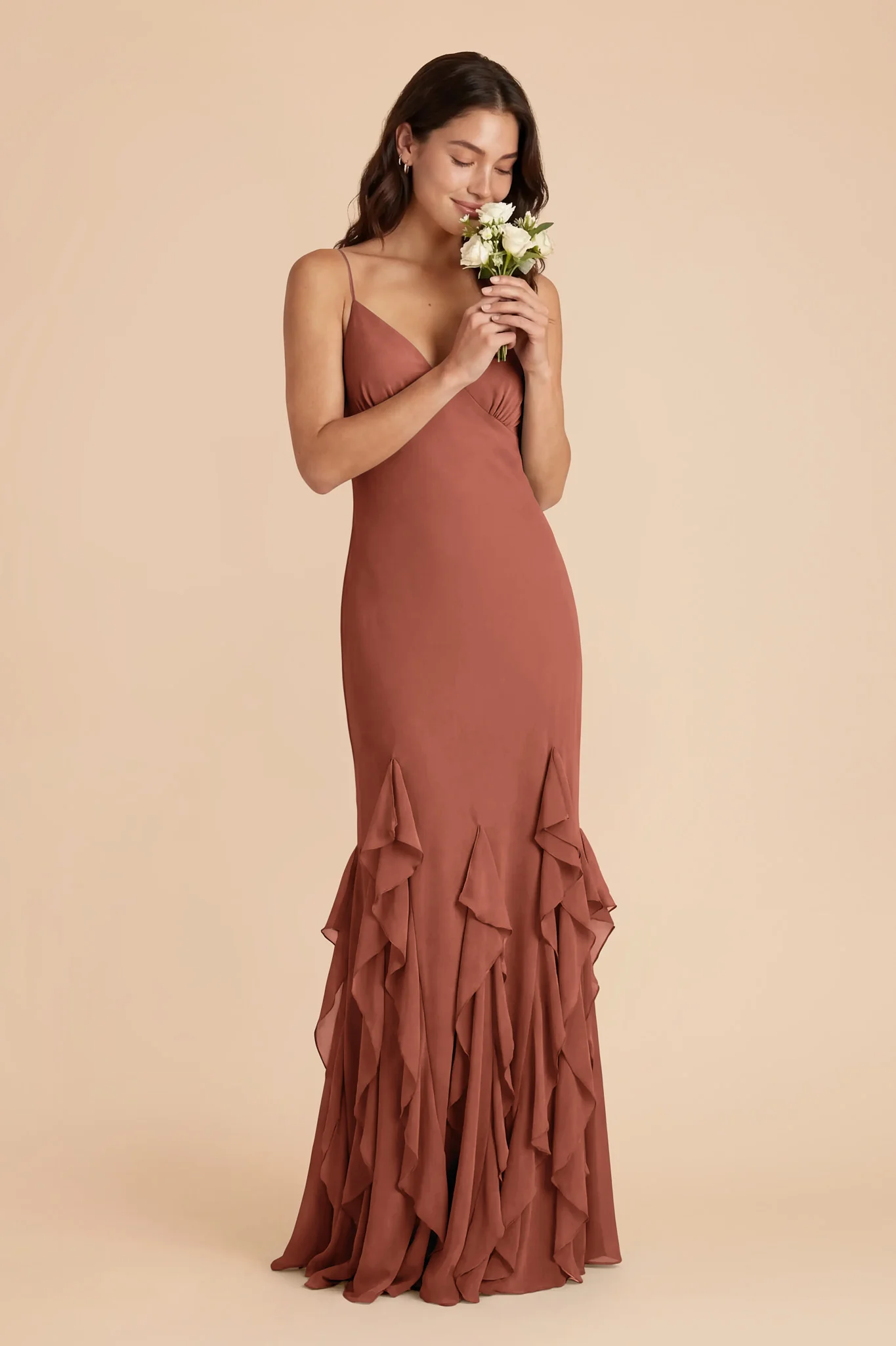 McKenna Chiffon Dress - Desert Rose - Image 2