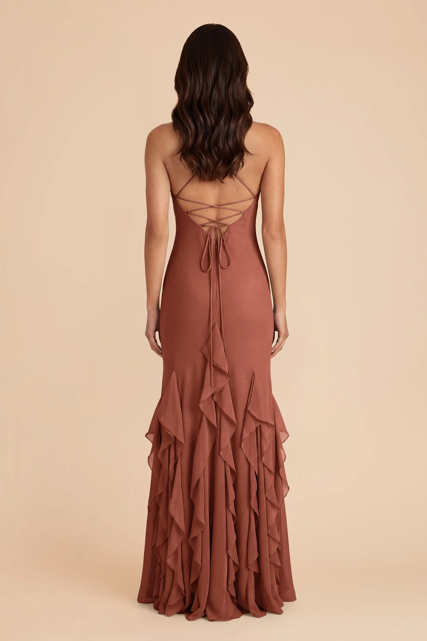 McKenna Chiffon Dress - Desert Rose - Image 5