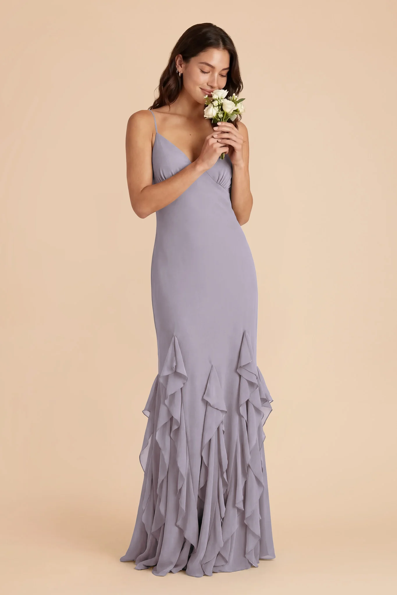 McKenna Chiffon Dress - Dusty Lilac - Image 2