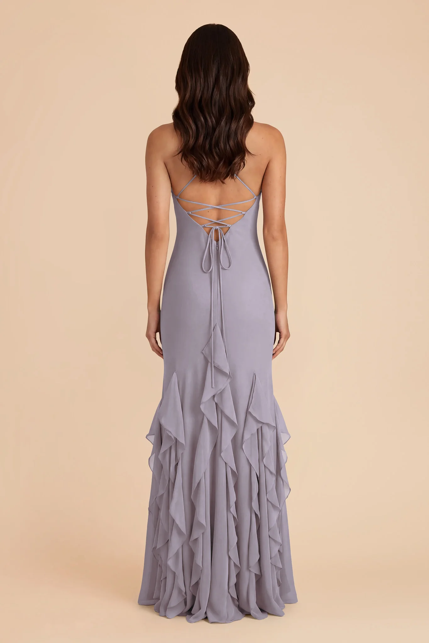 McKenna Chiffon Dress - Dusty Lilac - Image 5