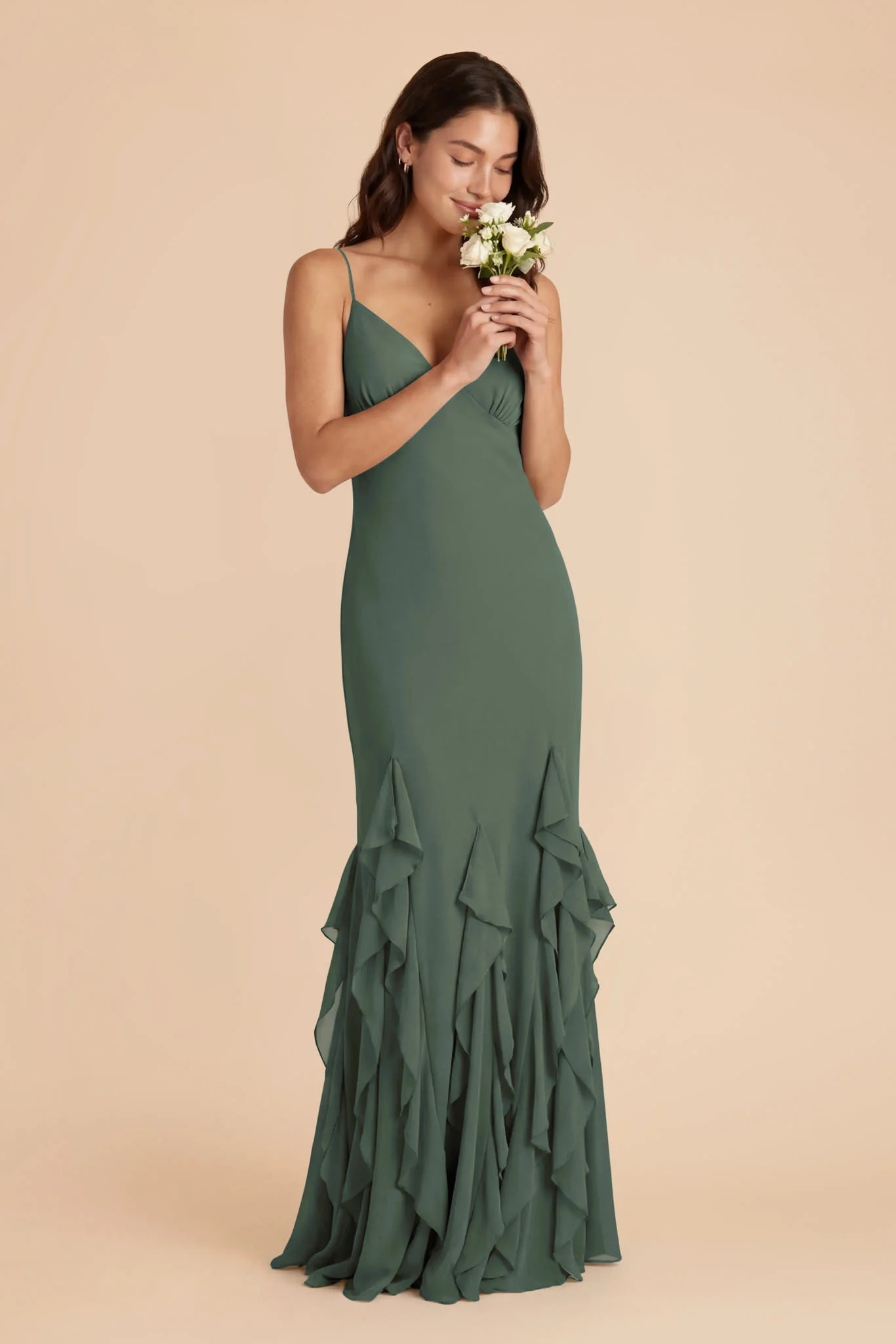 McKenna Chiffon Dress - Eucalyptus - Image 2