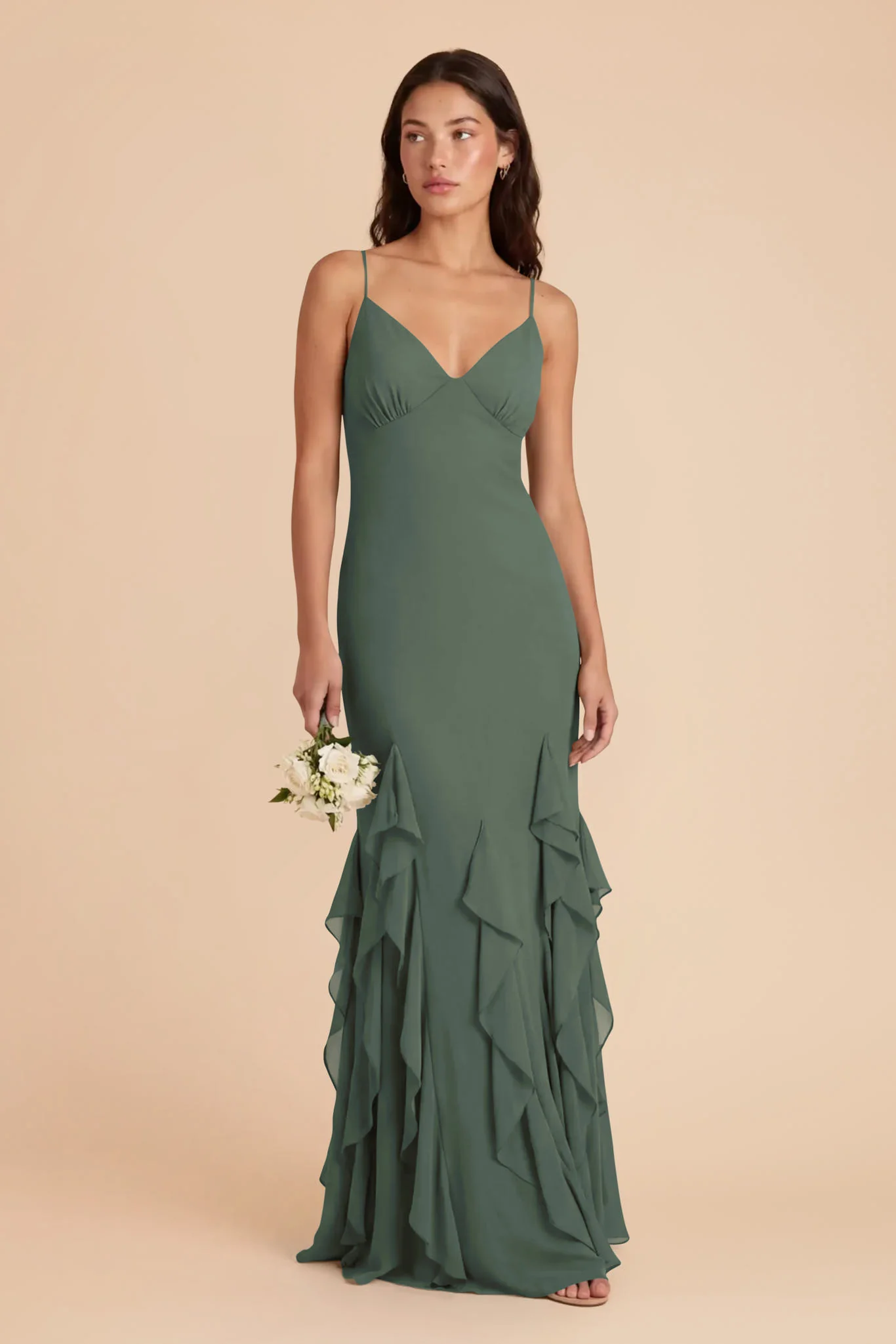 McKenna Chiffon Dress - Eucalyptus - Image 3