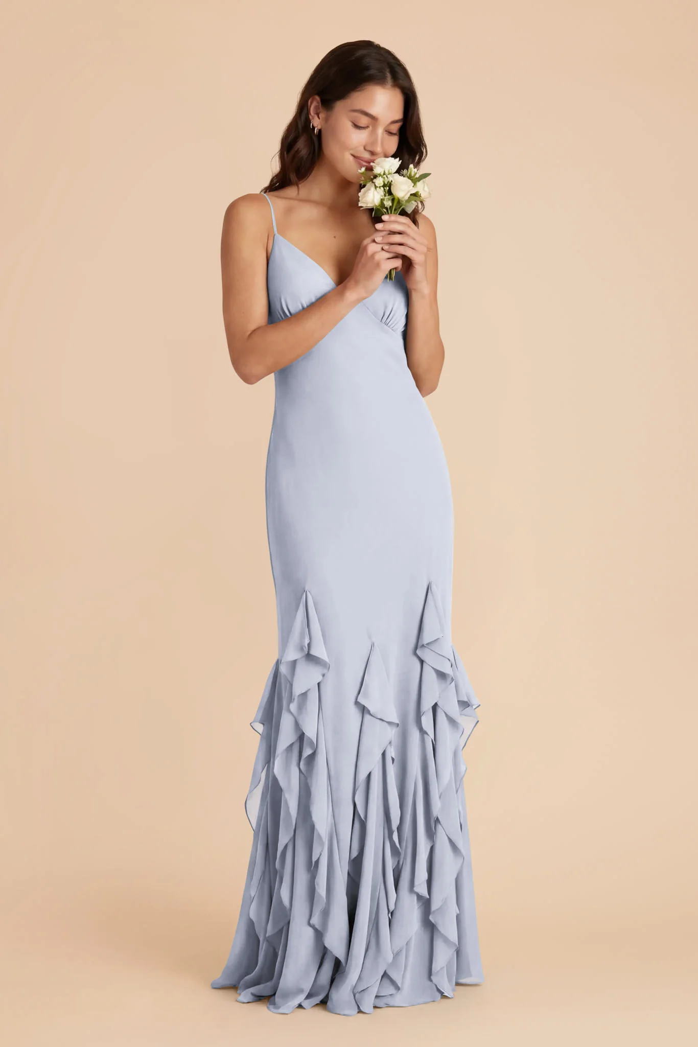 McKenna Chiffon Dress - Ice Blue - Image 2