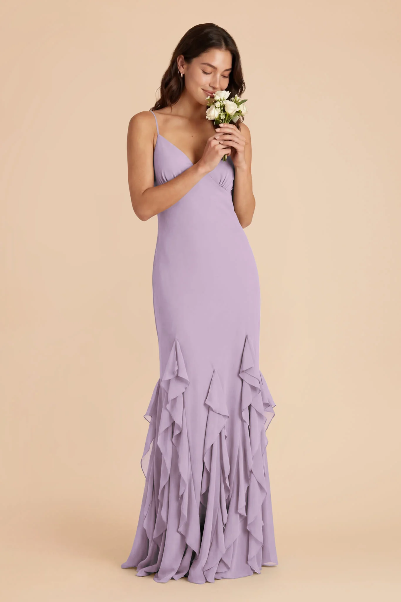 McKenna Chiffon Dress - Lavender - Image 2