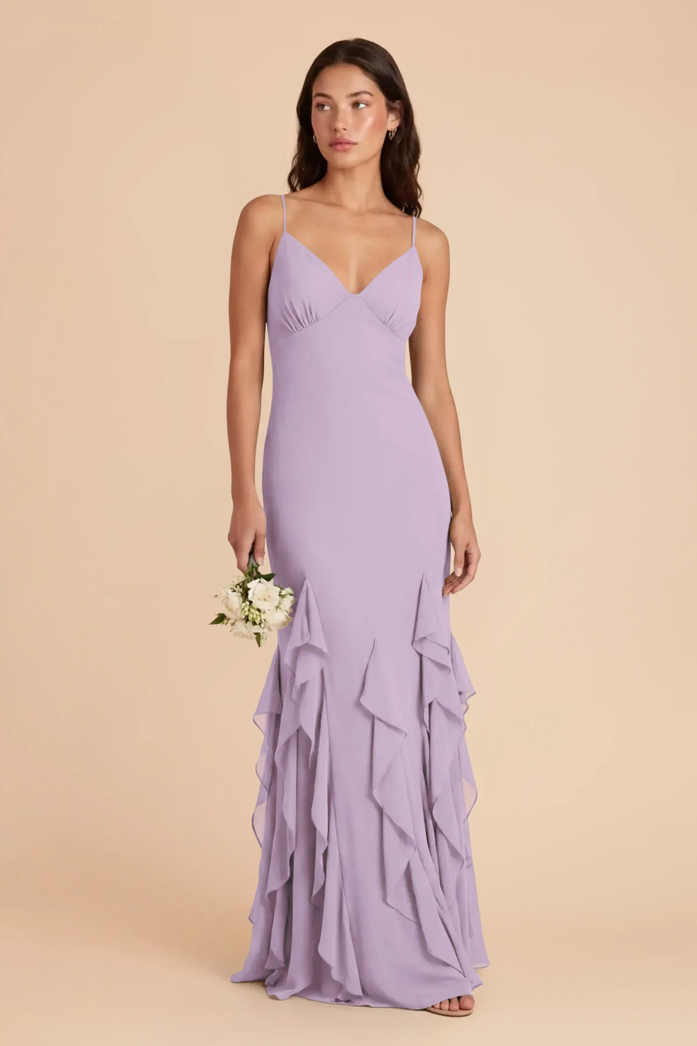 McKenna Chiffon Dress - Lavender - Image 3