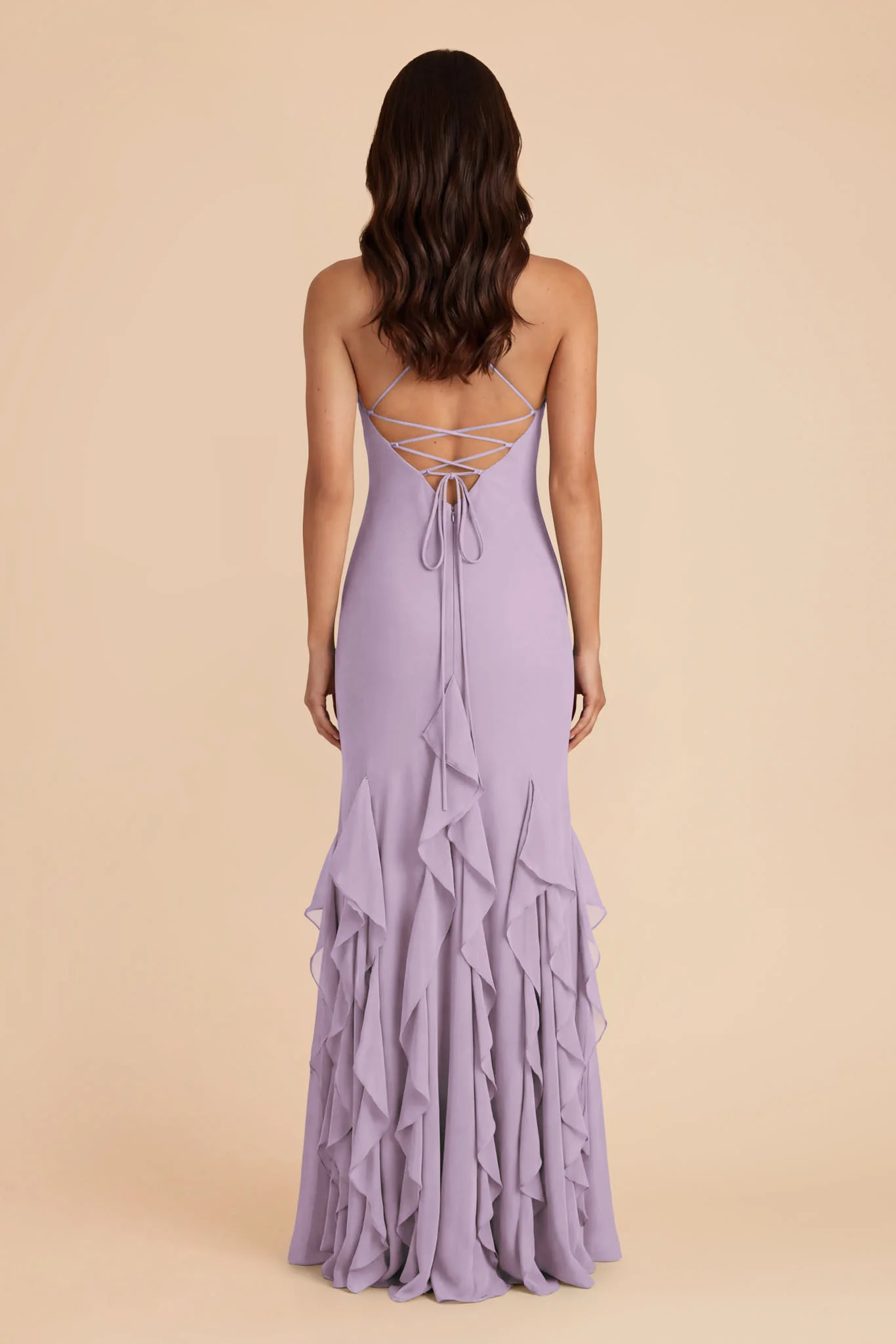 McKenna Chiffon Dress - Lavender - Image 5
