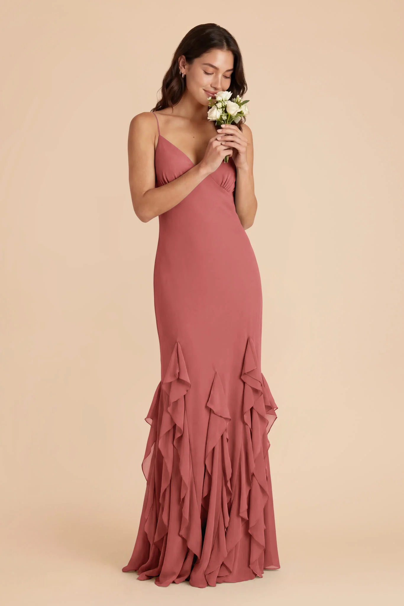 McKenna Chiffon Dress - Mulberry - Image 2
