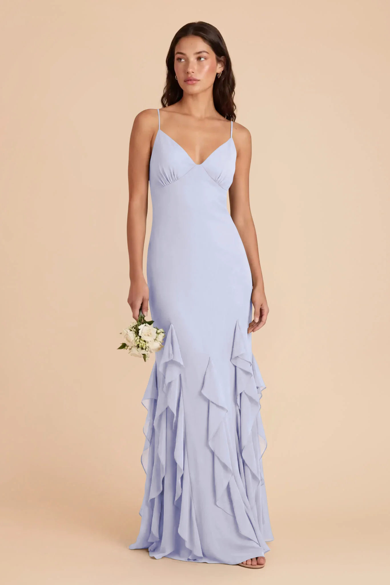 McKenna Chiffon Dress - Periwinkle Blue - Image 3