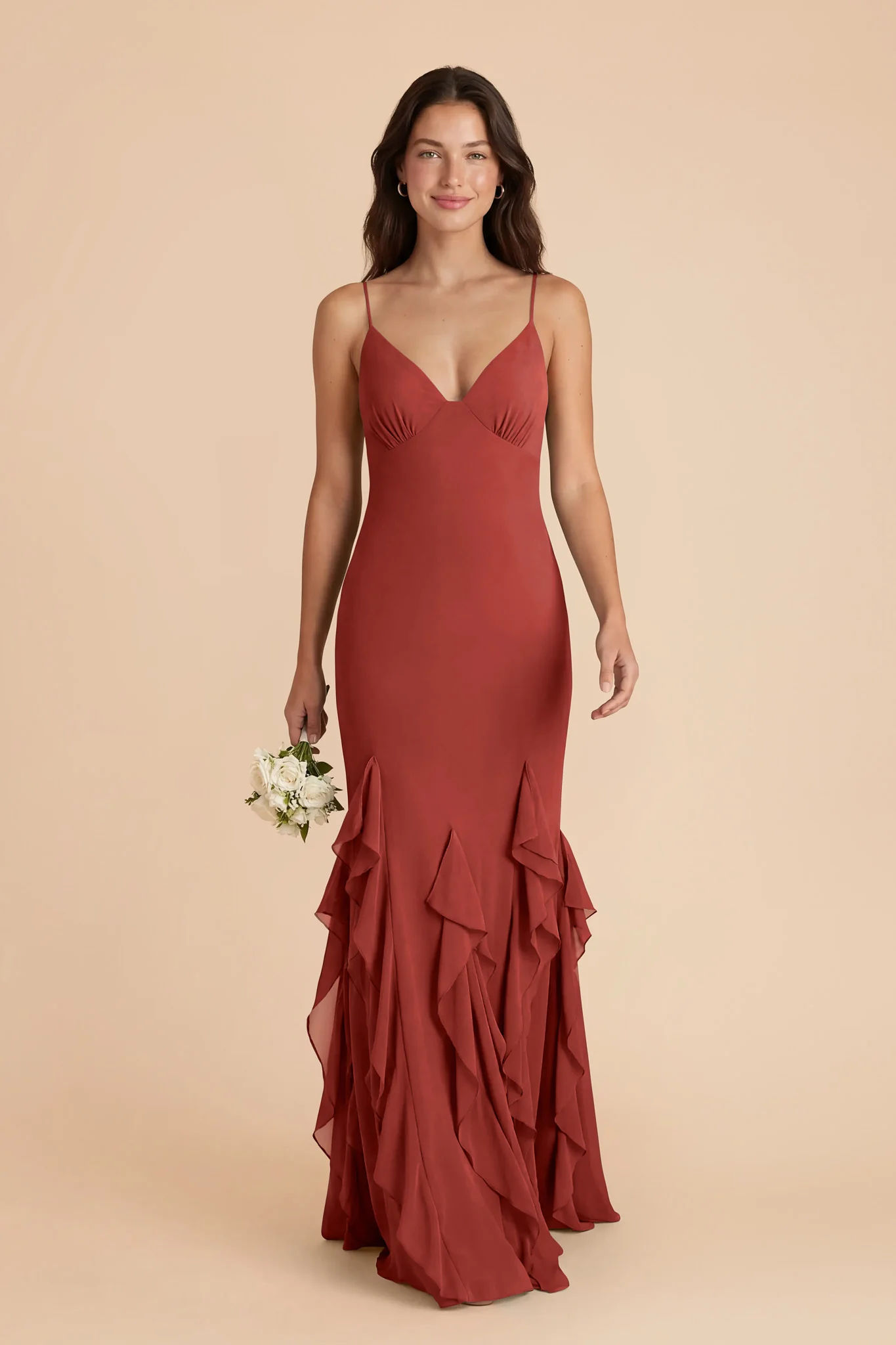 McKenna Chiffon Dress - Spice