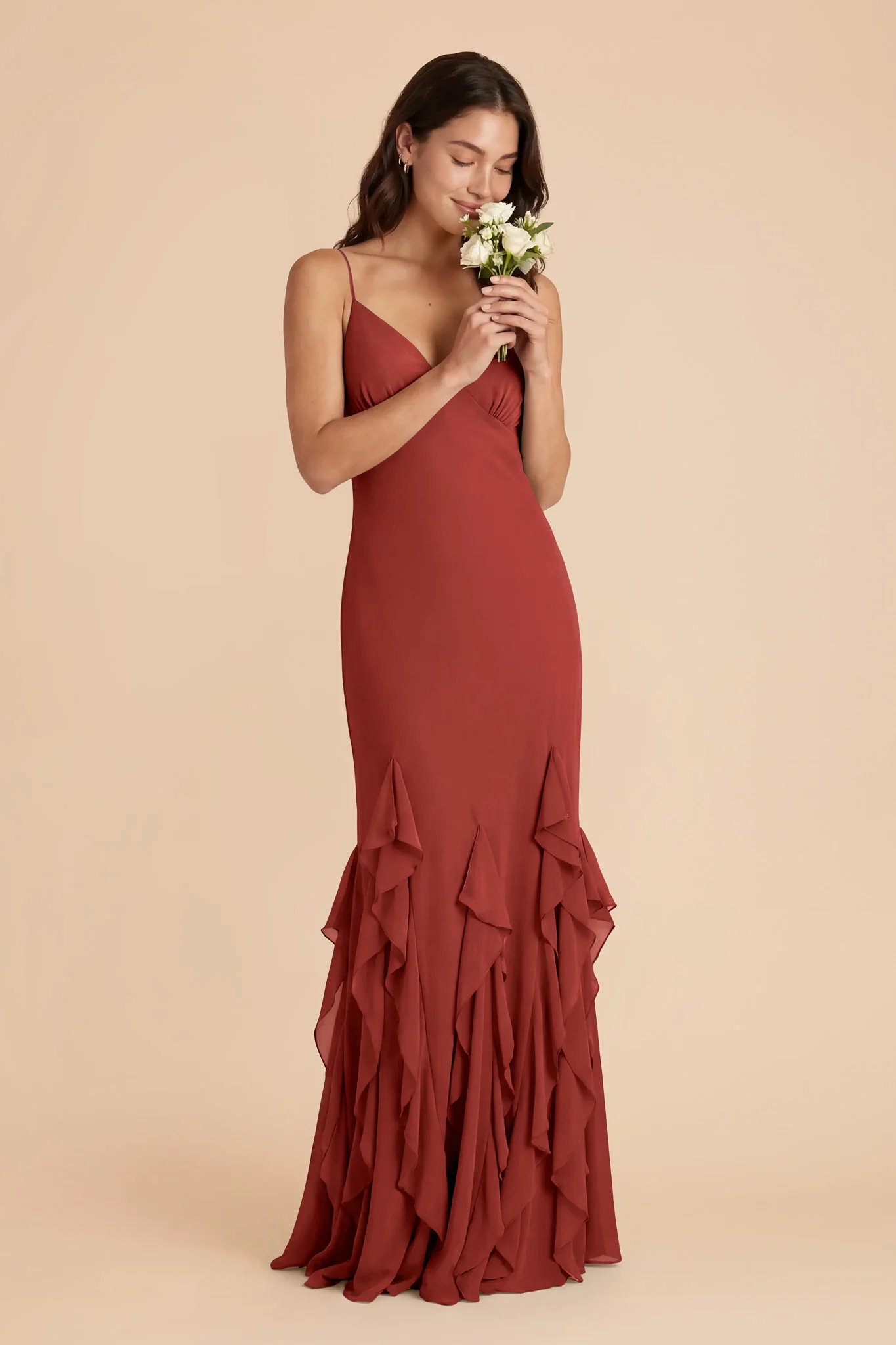 McKenna Chiffon Dress - Spice - Image 2