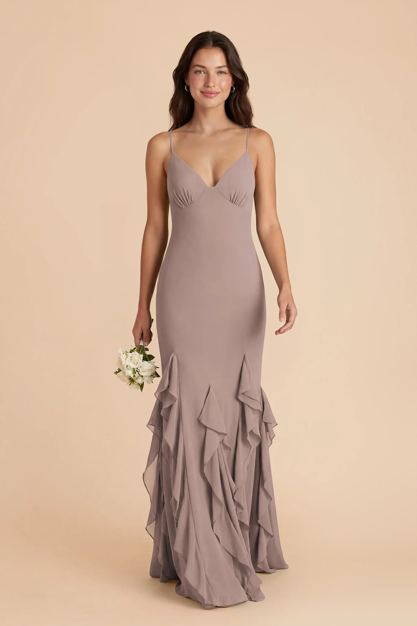 McKenna Chiffon Dress - Toffee
