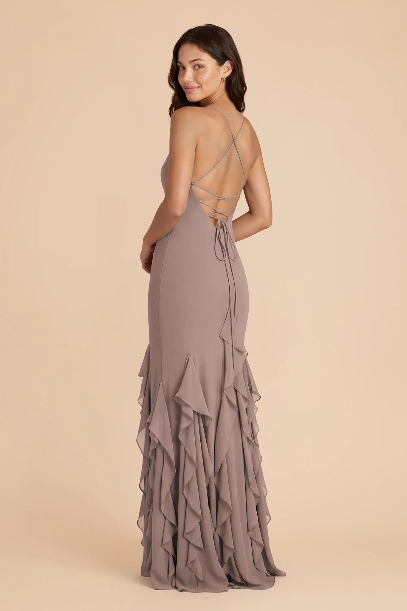 McKenna Chiffon Dress - Toffee - Image 4