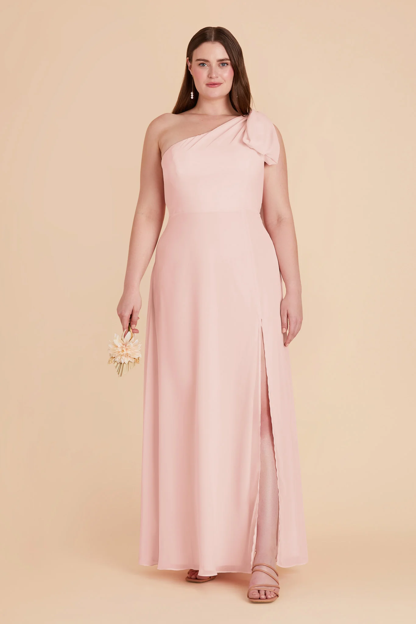 Melissa Chiffon Dress - Blush Pink - Image 10