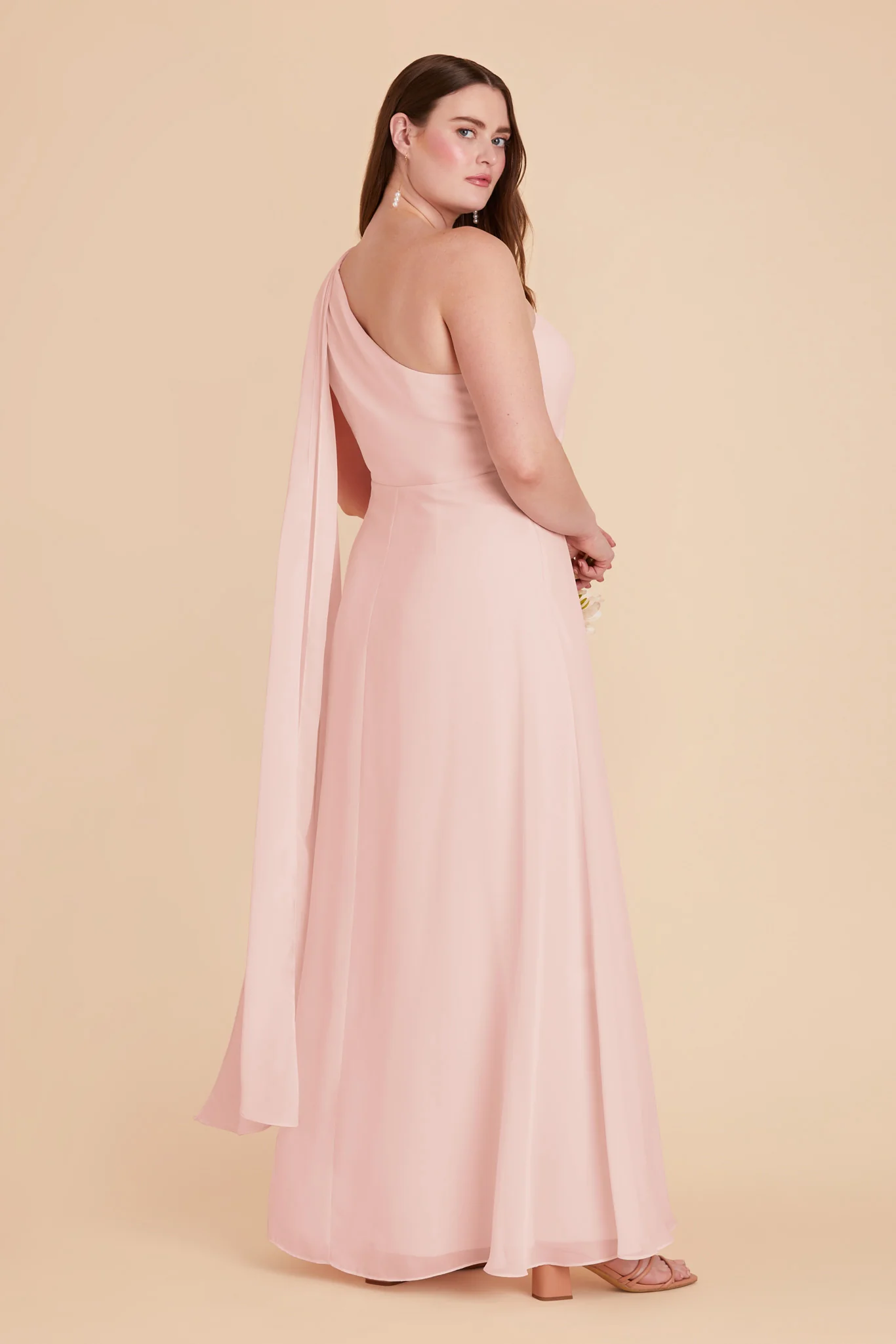 Melissa Chiffon Dress - Blush Pink - Image 14