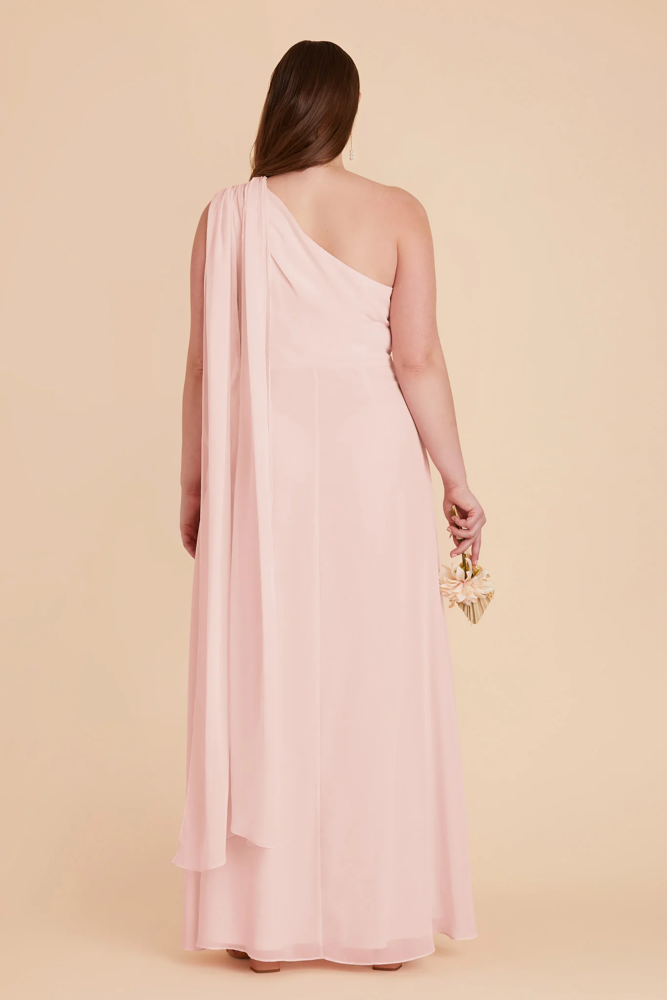 Melissa Chiffon Dress - Blush Pink - Image 15