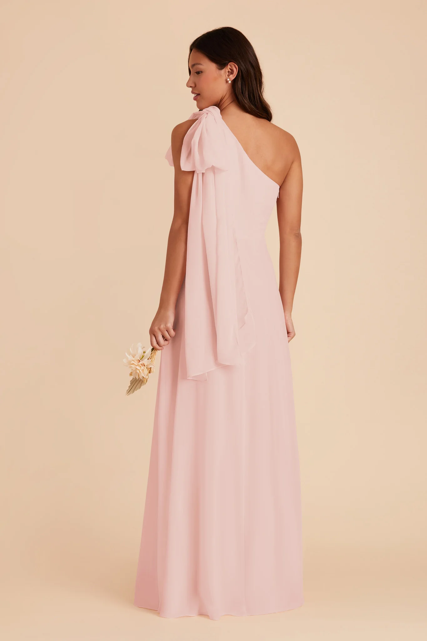 Melissa Chiffon Dress - Blush Pink - Image 8