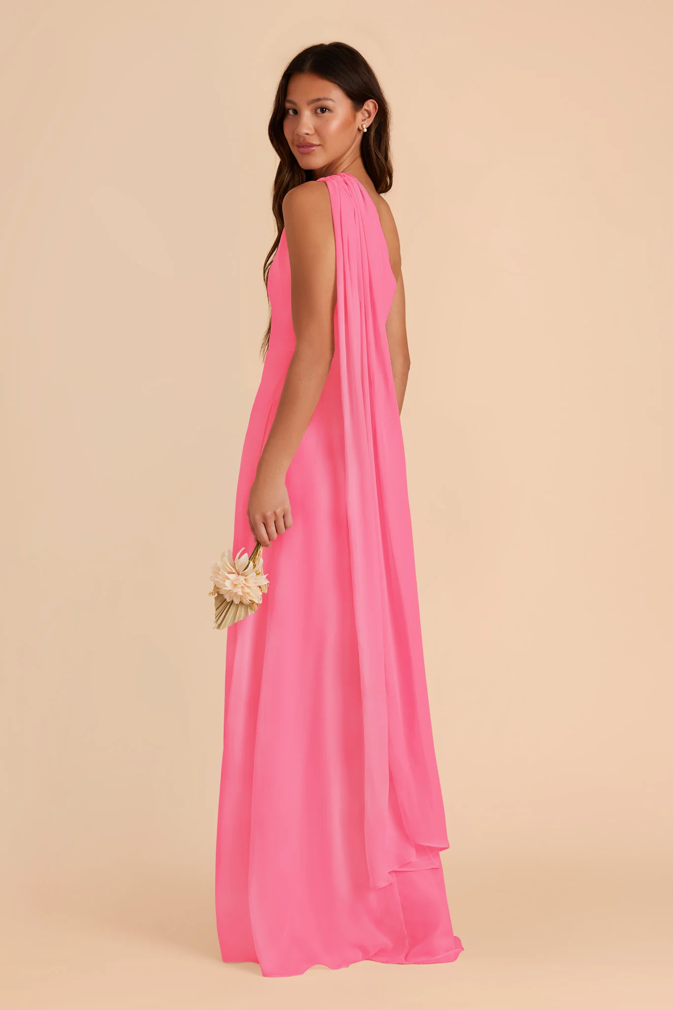 Melissa Chiffon Dress - Bon Bon Pink - Image 6