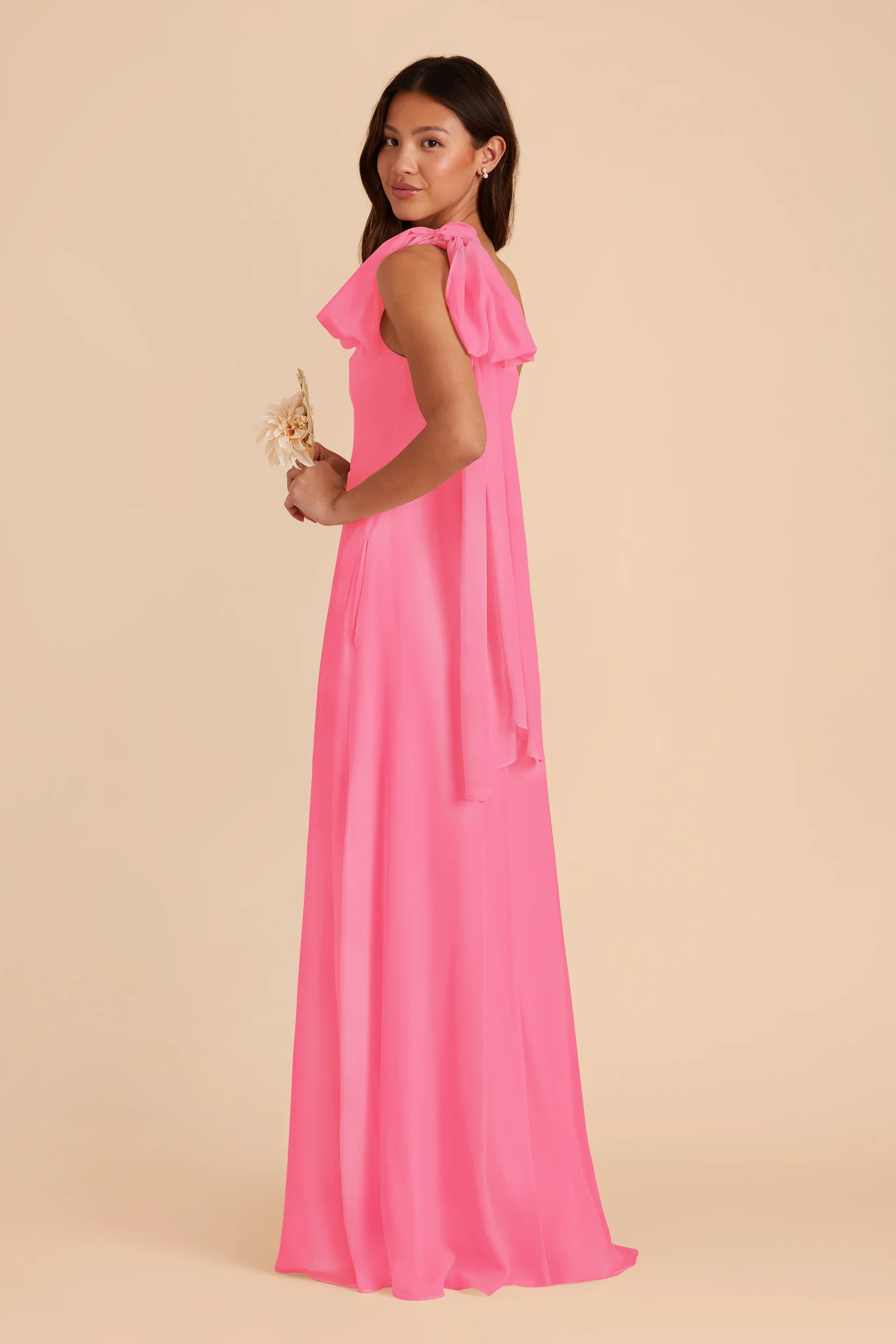 Melissa Chiffon Dress - Bon Bon Pink - Image 7