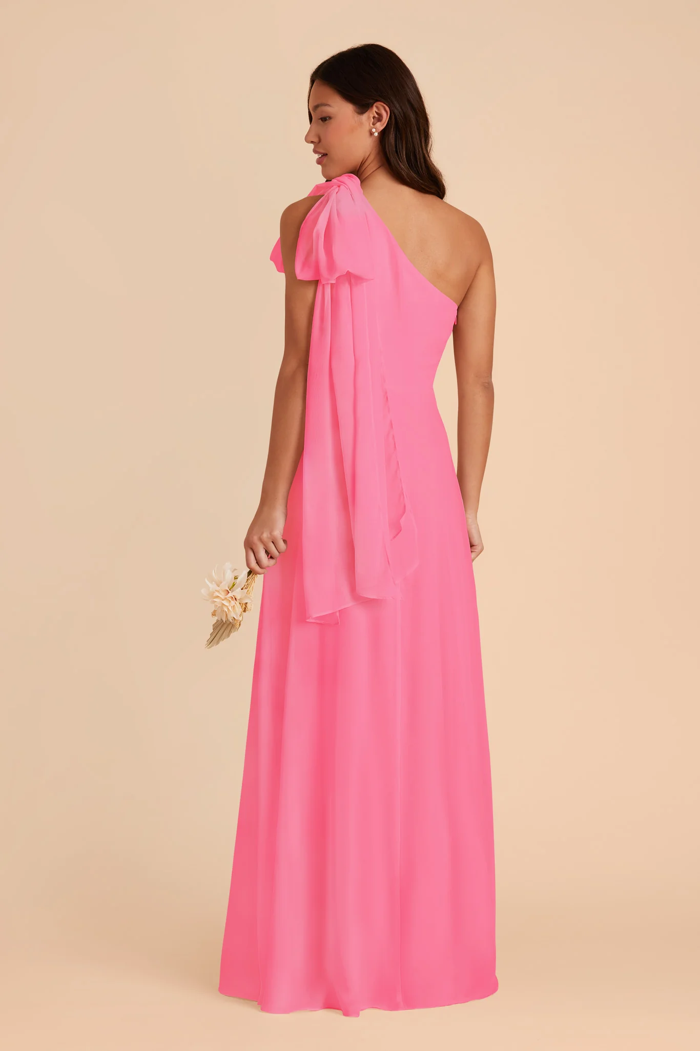 Melissa Chiffon Dress - Bon Bon Pink - Image 8