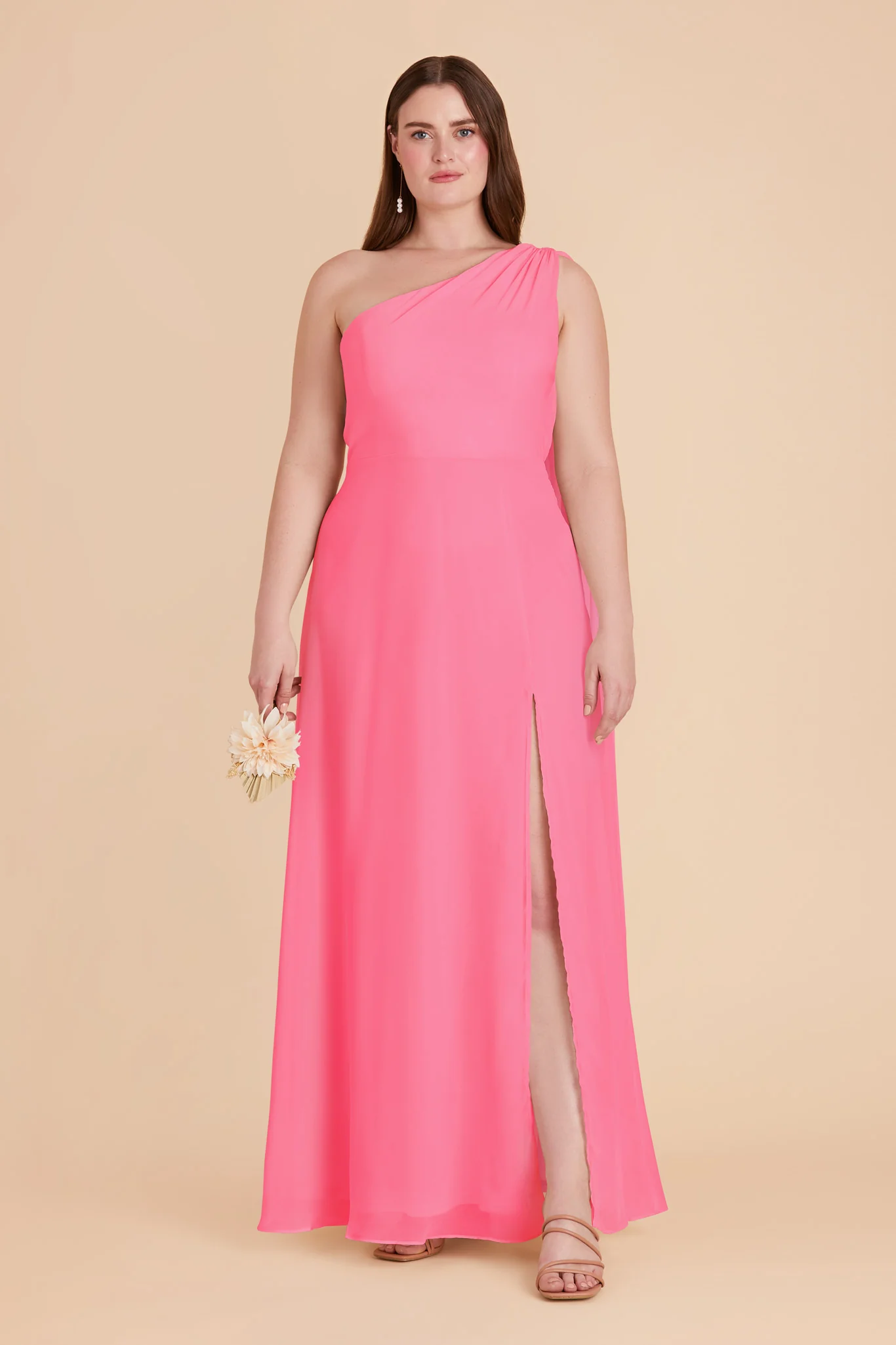 Melissa Chiffon Dress - Bon Bon Pink - Image 9
